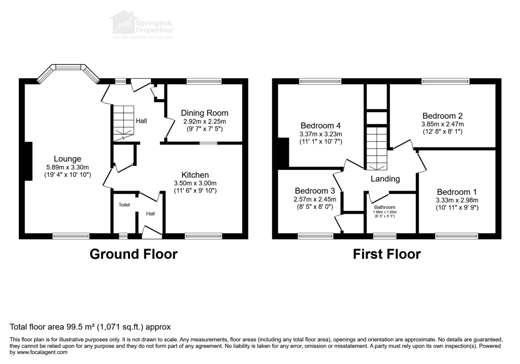 14, Caudwell Close, Stockton-on-Tees floorplan