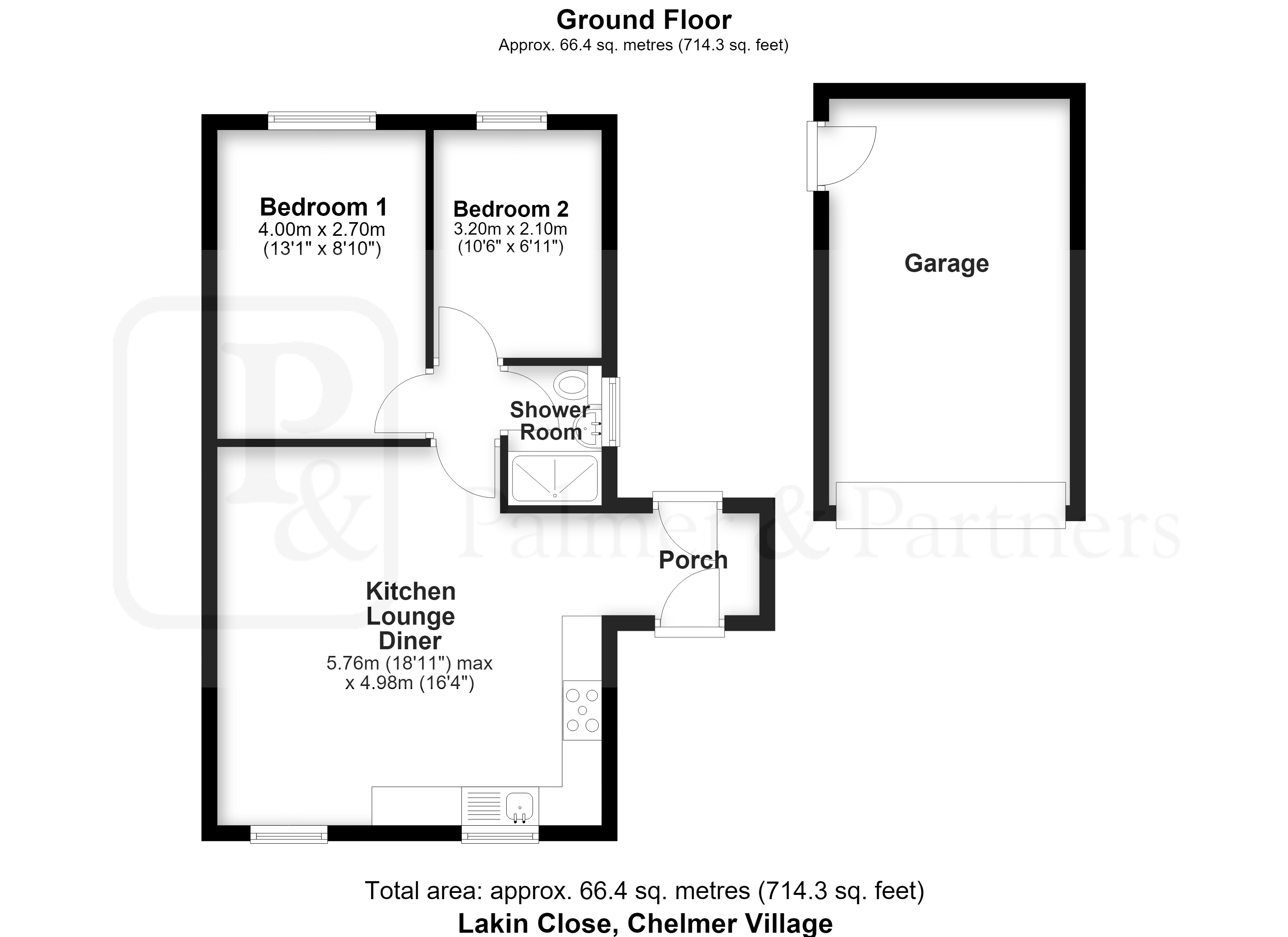 9, Lakin Close, Chelmsford floorplan