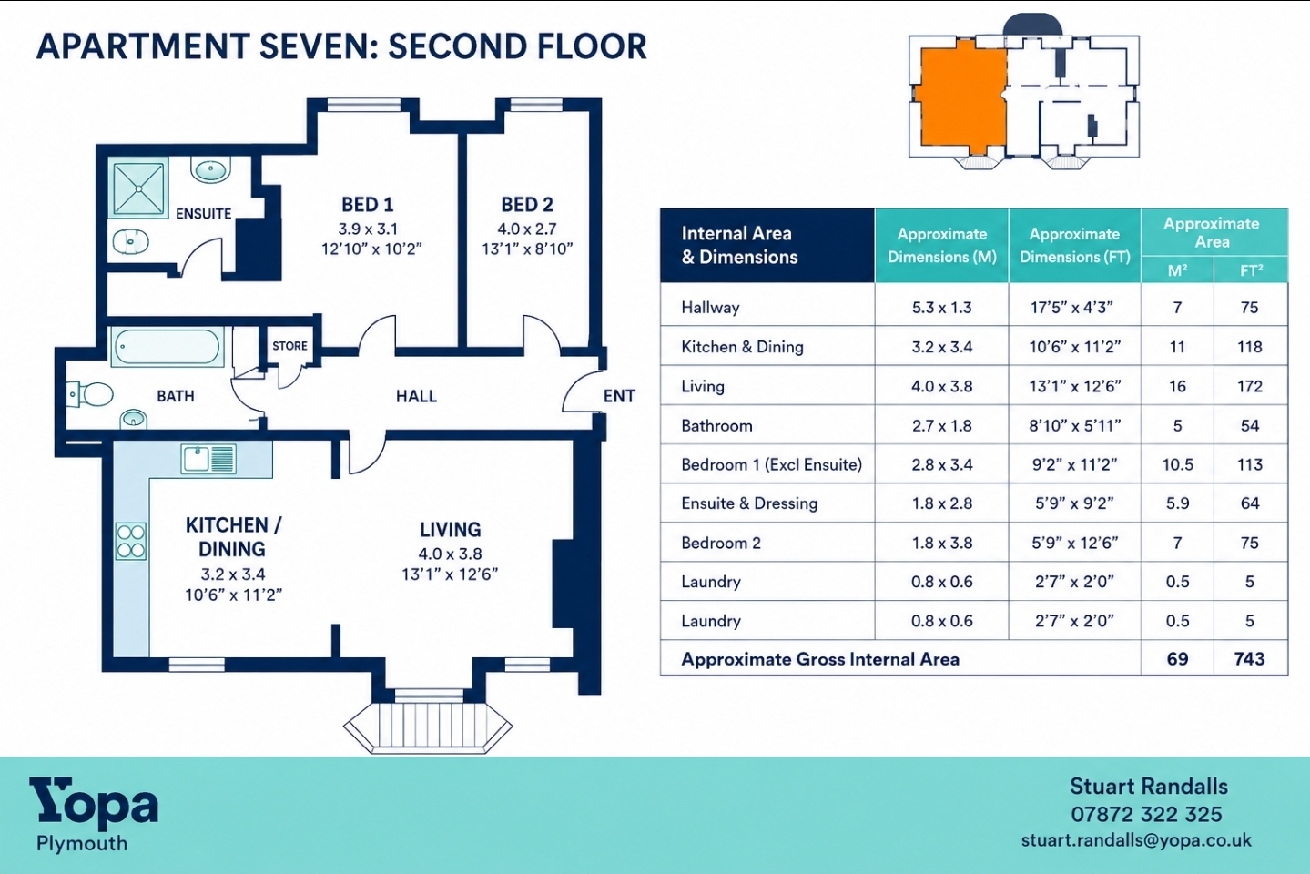 Flat 7, 37, Craigie Drive, Plymouth floorplan