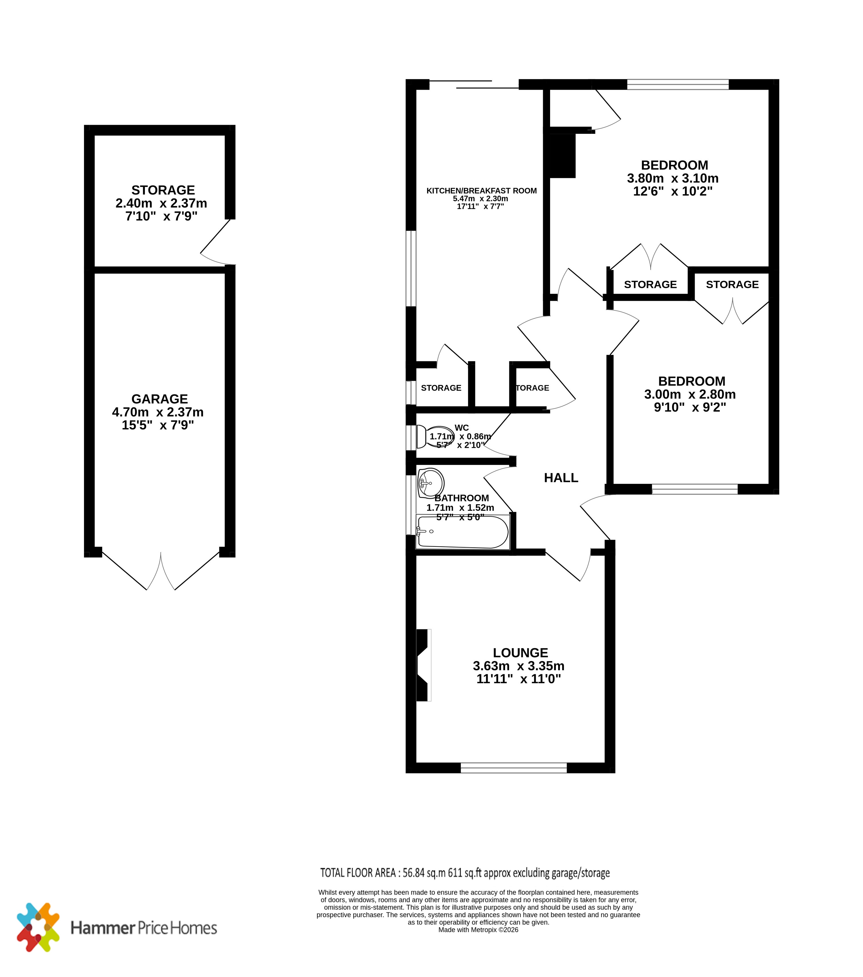 30, Broadhurst Road, Blackpool floorplan