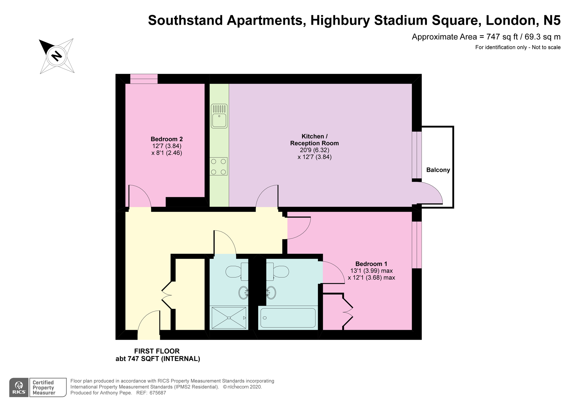 Southstand Apartments, Highbury Stadium Square, London N5, 2 bedroom