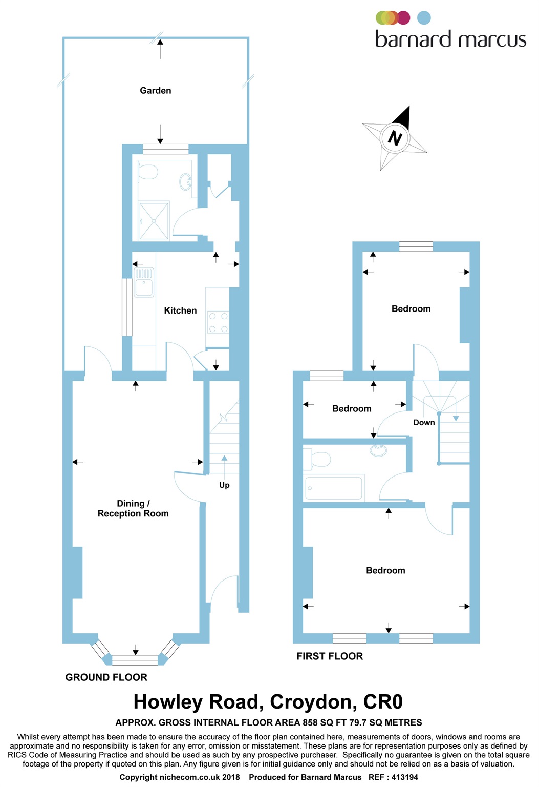 3 Bedrooms Terraced house for sale in Howley Road, Croydon CR0