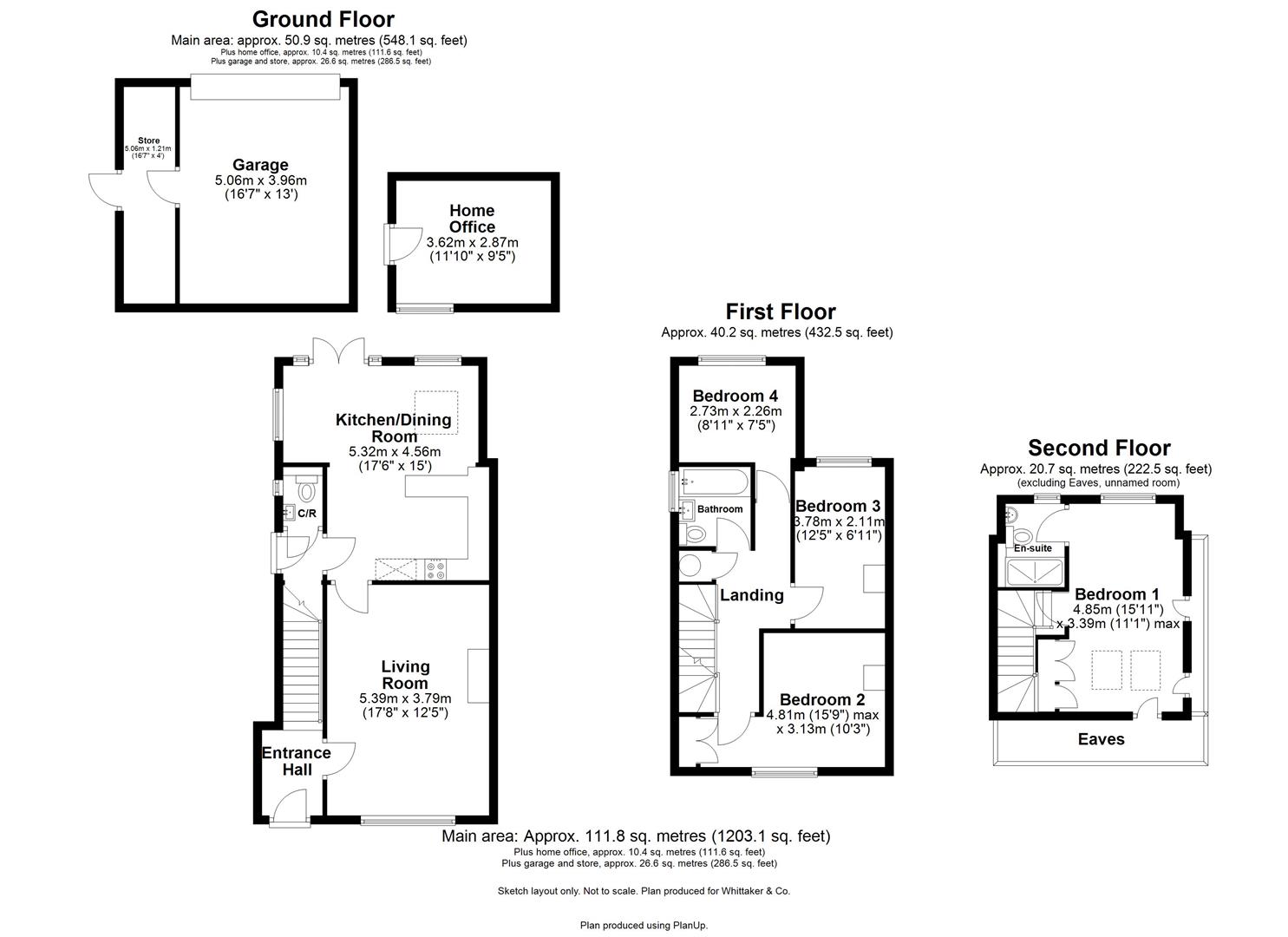 70, Overstone Road, Harpenden floorplan