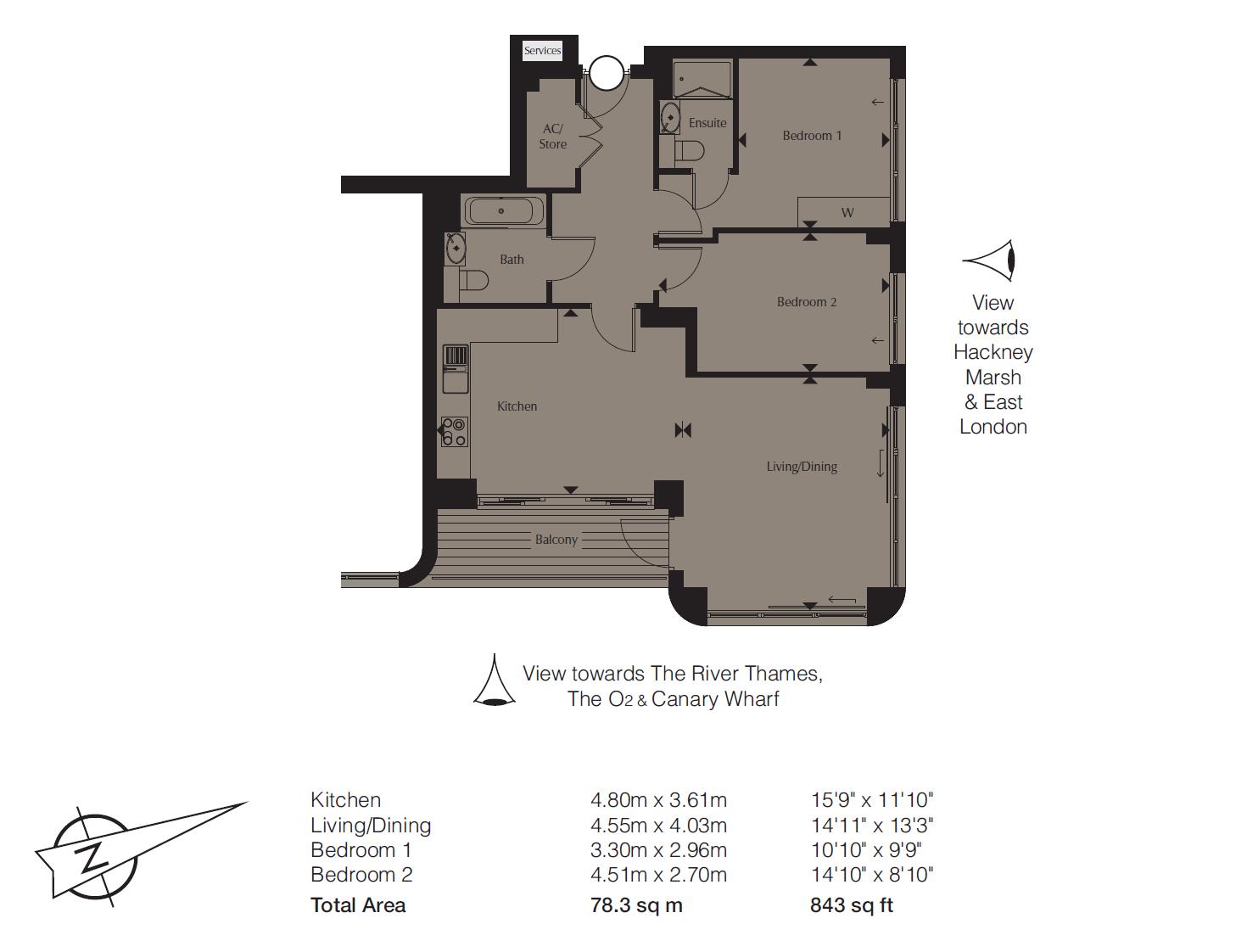 2 Bedrooms Flat for sale in Great Eastern Road, Stratford, London, UK E15