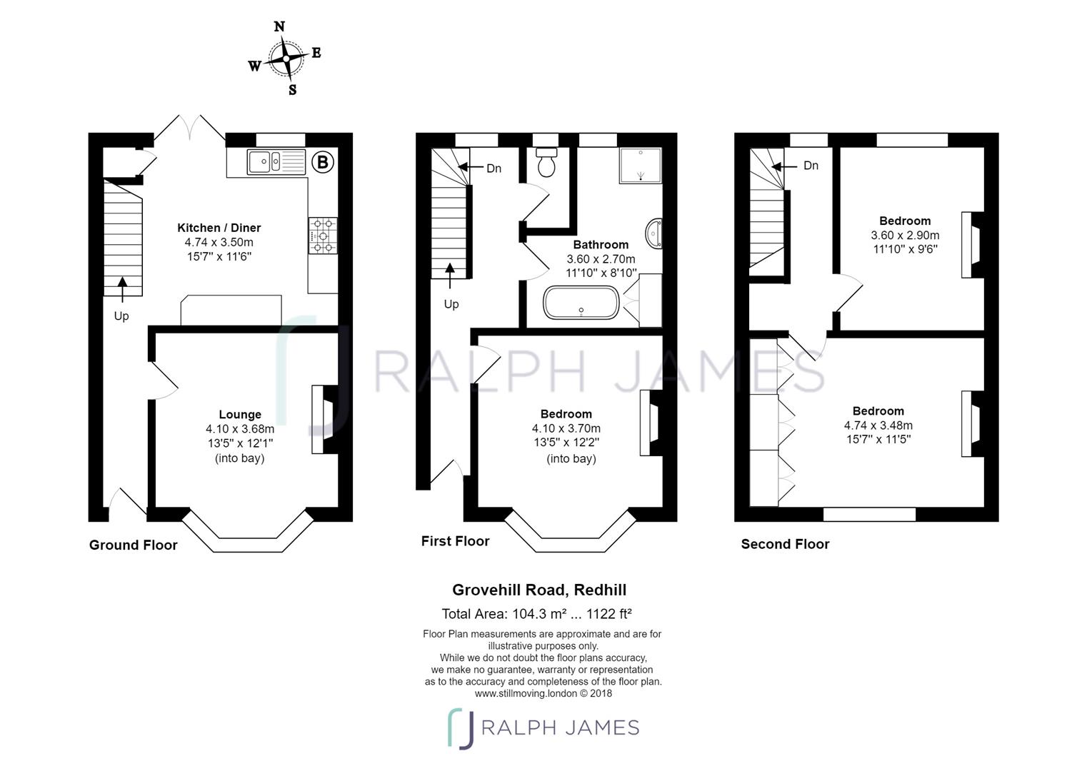 3 Bedrooms Detached house for sale in Grovehill Road, Redhill RH1