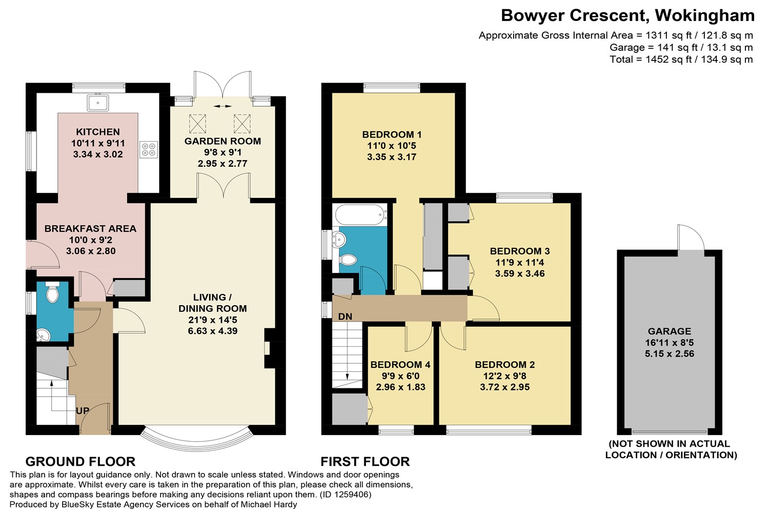 9 Bowyer Crescent, Wokingham floorplan