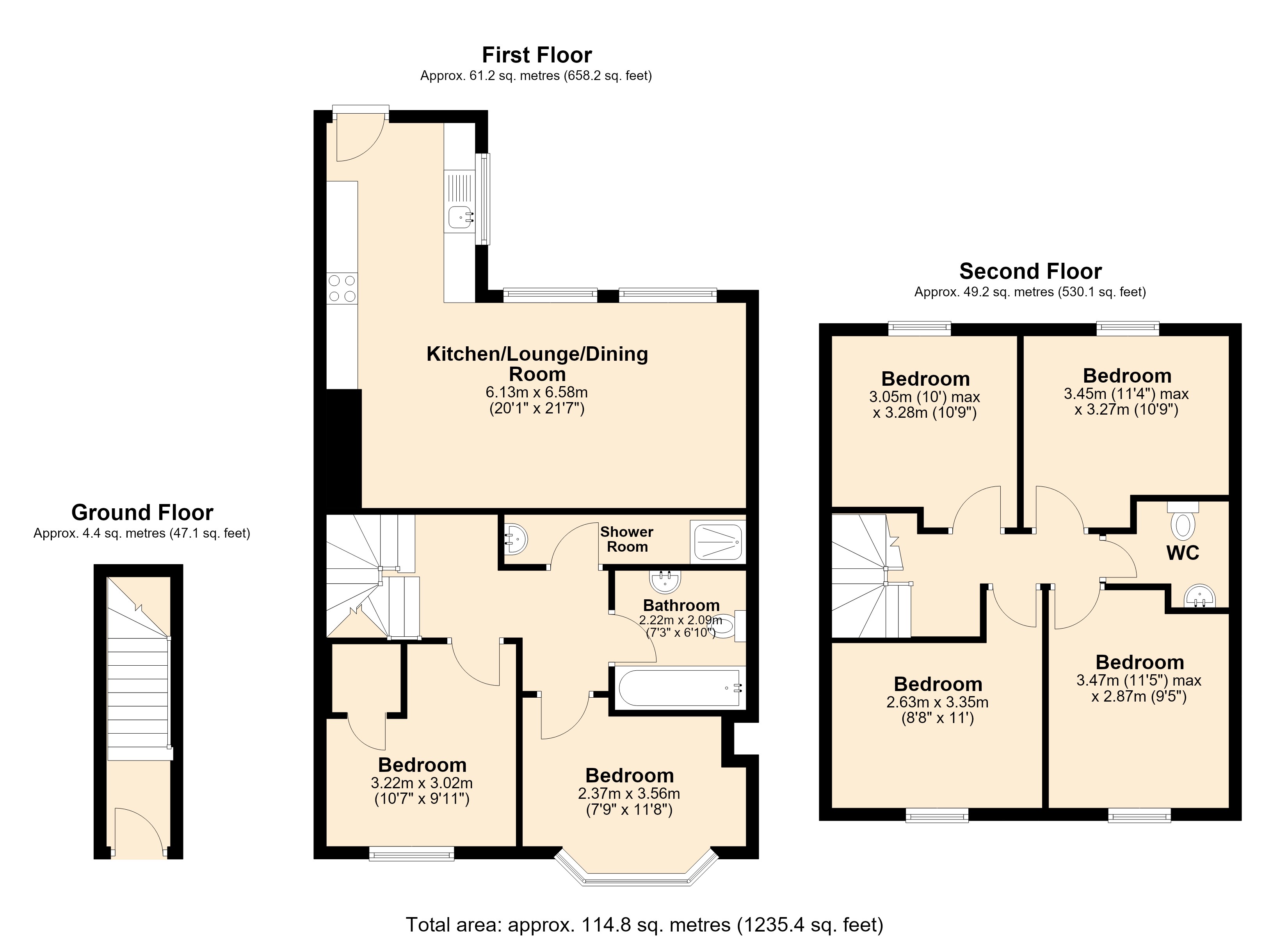 Fourth Avenue, Newcastle Upon Tyne floorplan