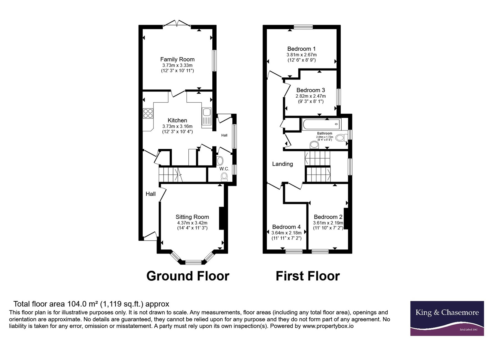 101, Highfield Road, West Sussex floorplan