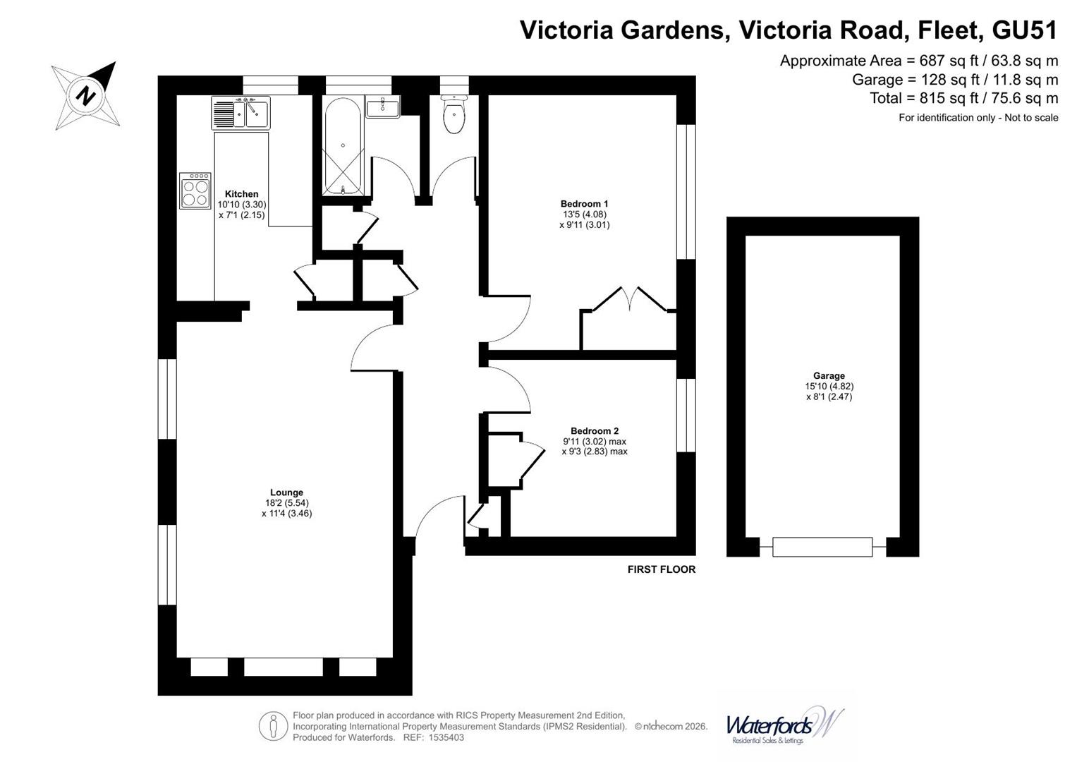 4 Victoria Gardens, Victoria Road, Fleet floorplan