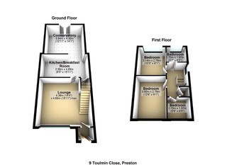 3 Bedrooms  for sale in 9, Toulmin Close, Catterall, Preston, Lancashire PR3