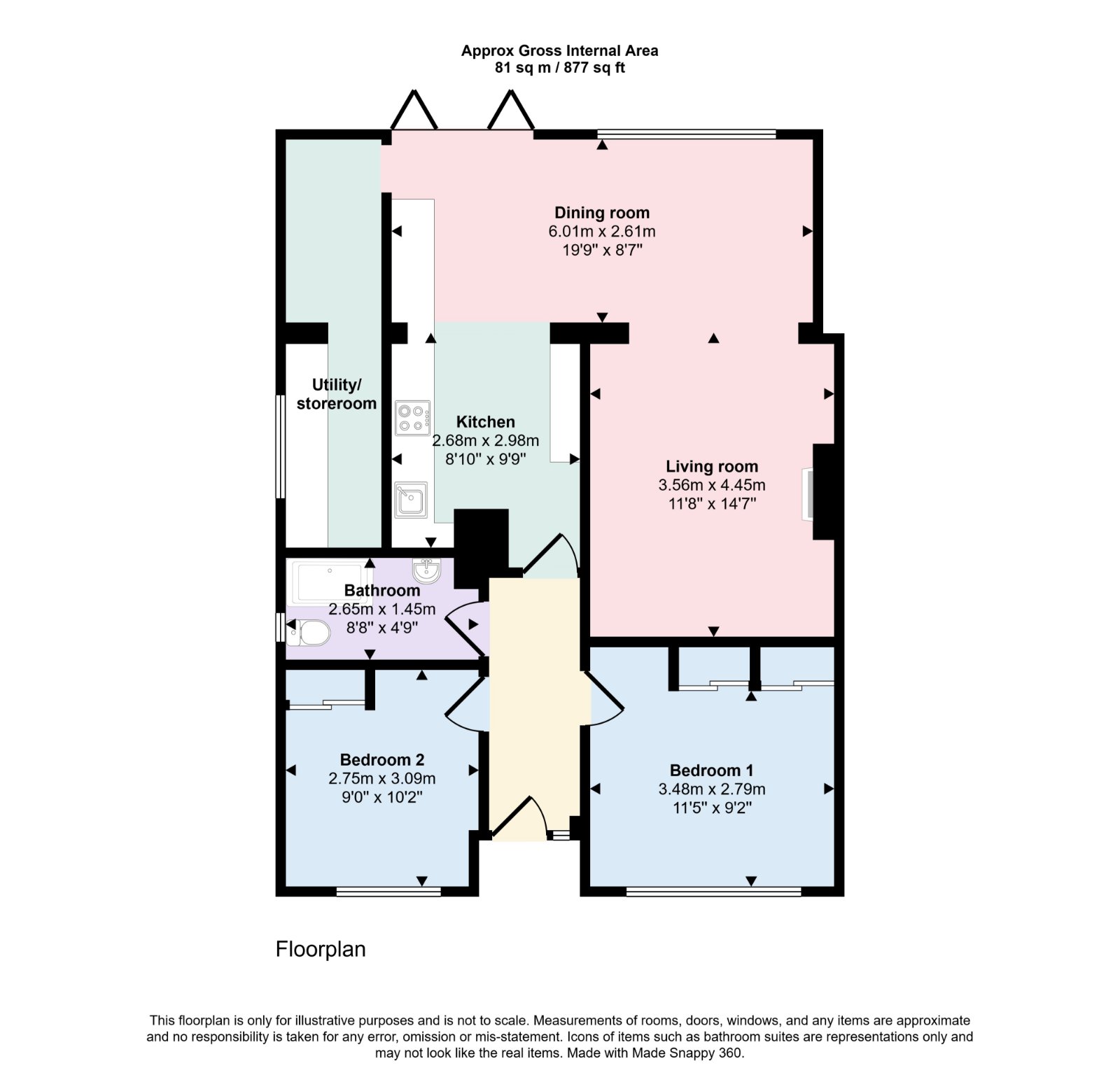 31, Sweechgate, Canterbury floorplan