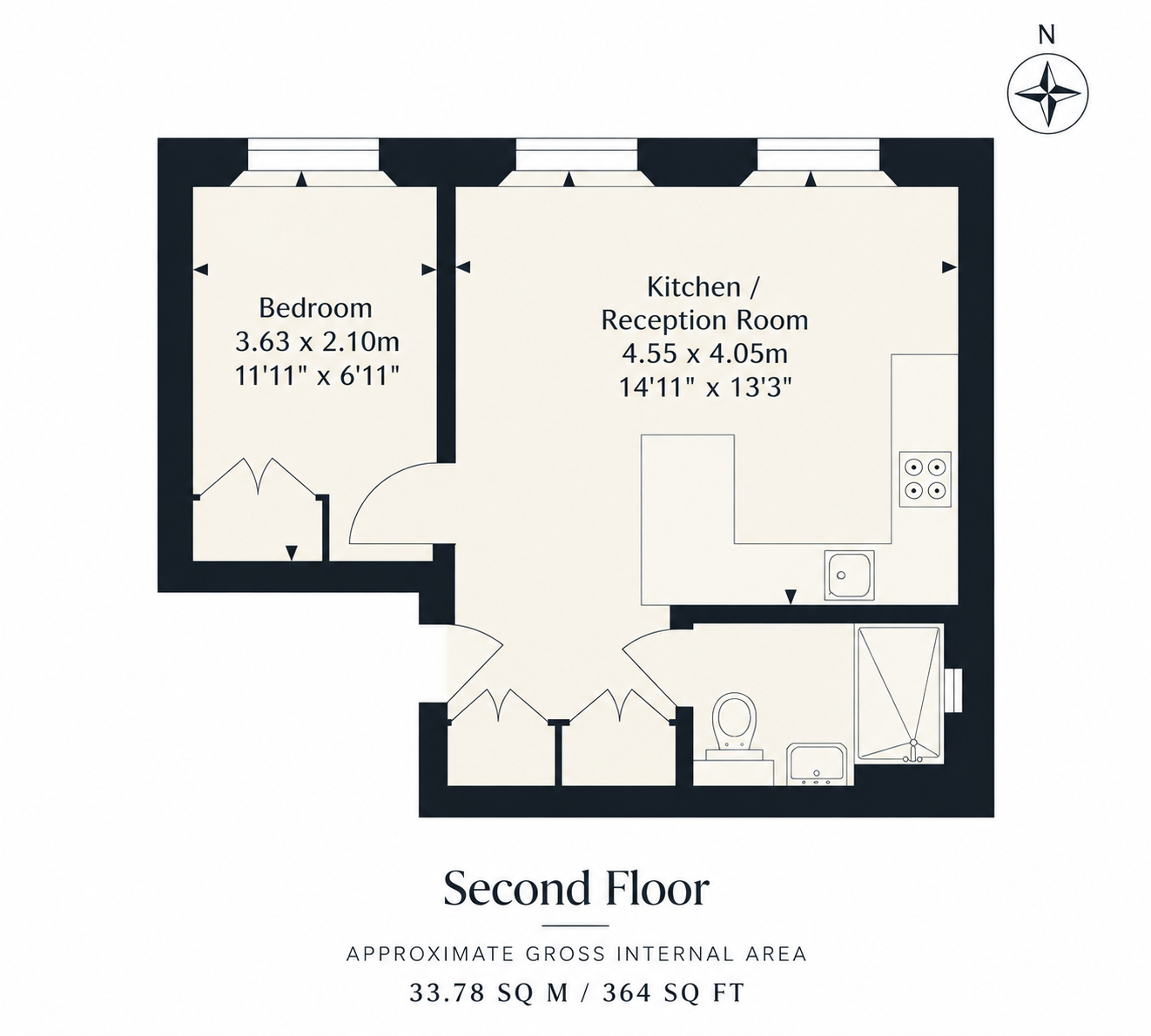 6, 13, Trebovir Road, London floorplan