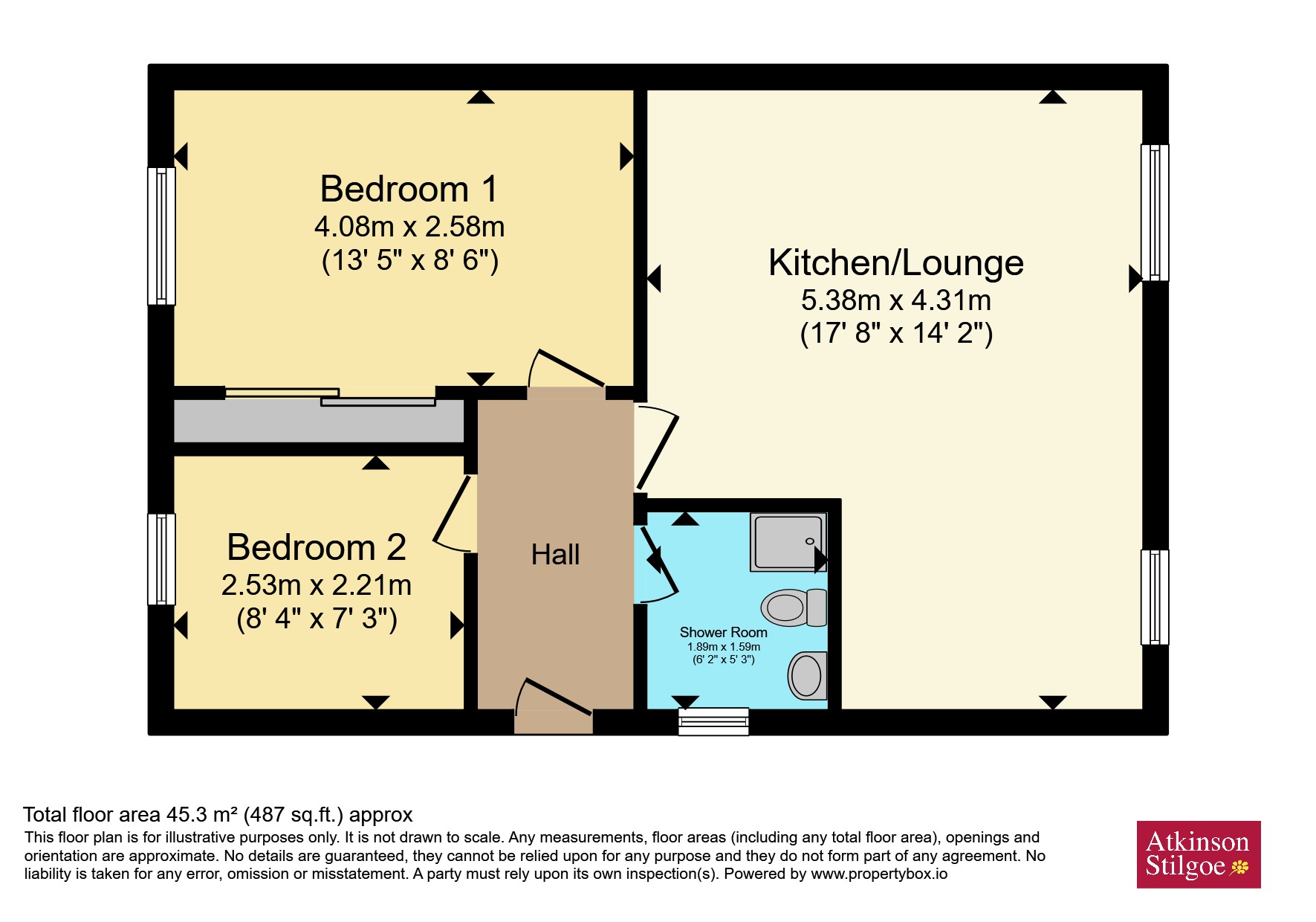 Flat 19, Darlaston Court, 123, Main Road, Coventry floorplan