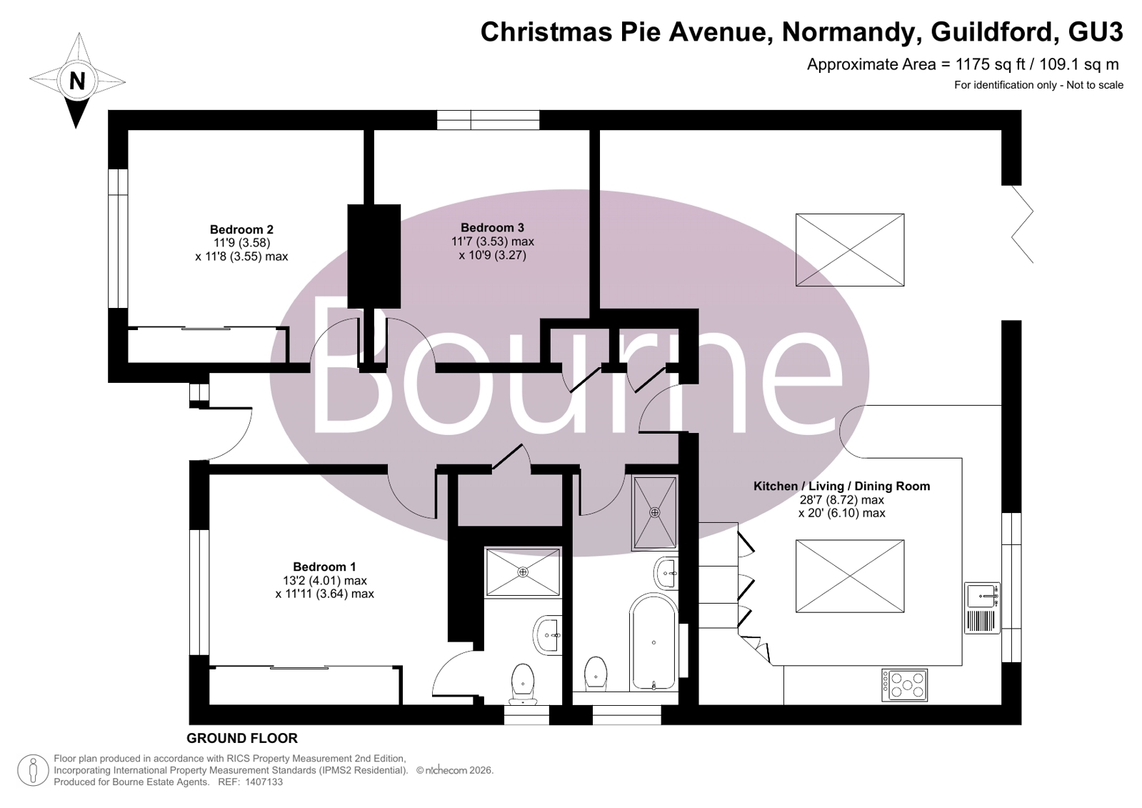 13, Christmas Pie Avenue, Guildford floorplan