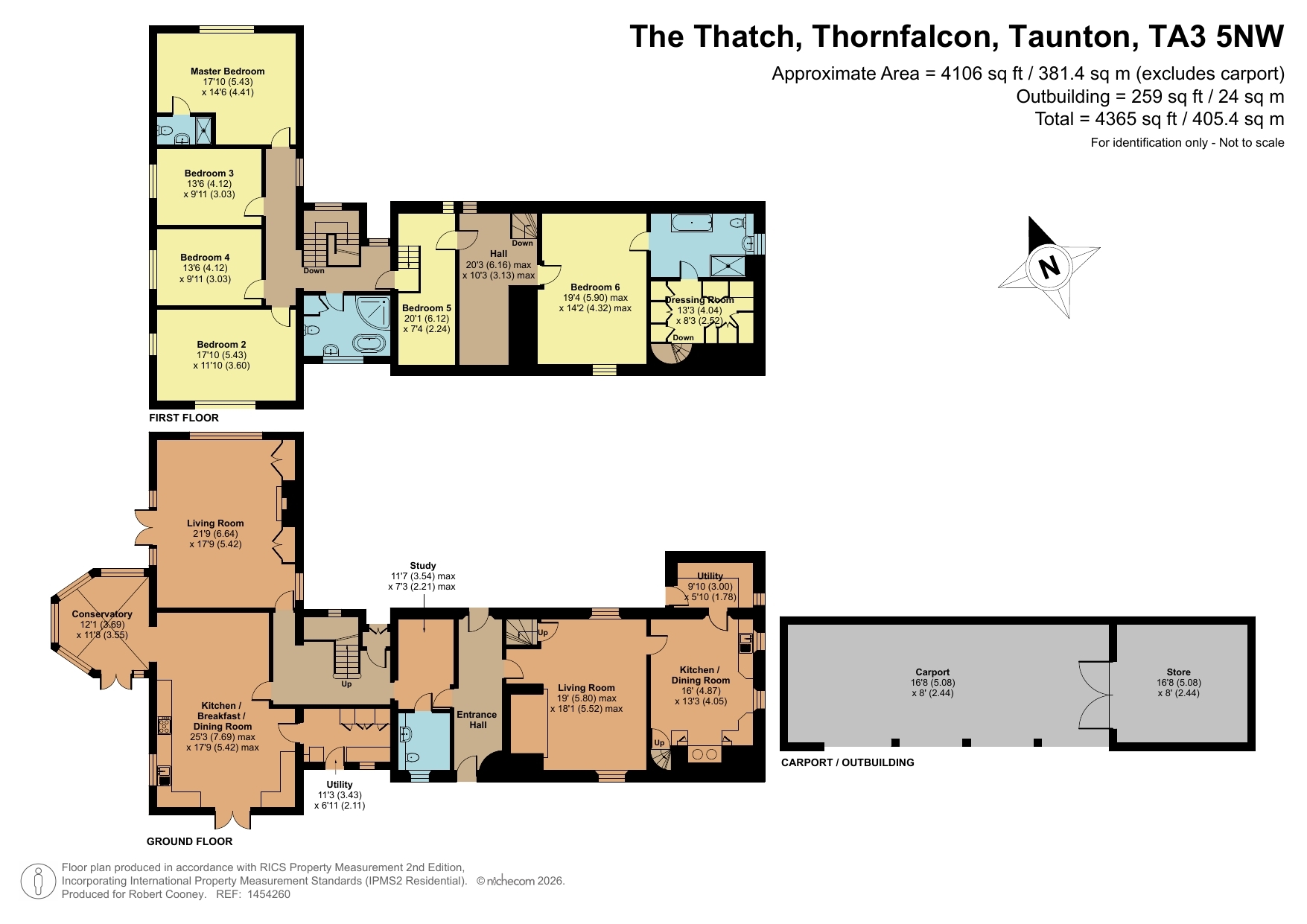 The Thatch, Taunton floorplan
