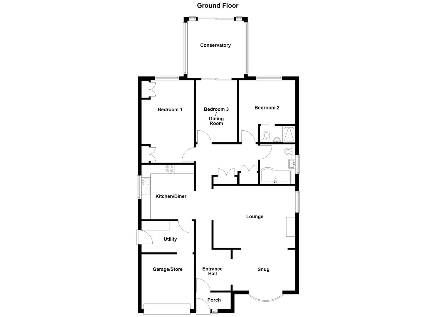 April Mead, School Road, Ventnor floorplan