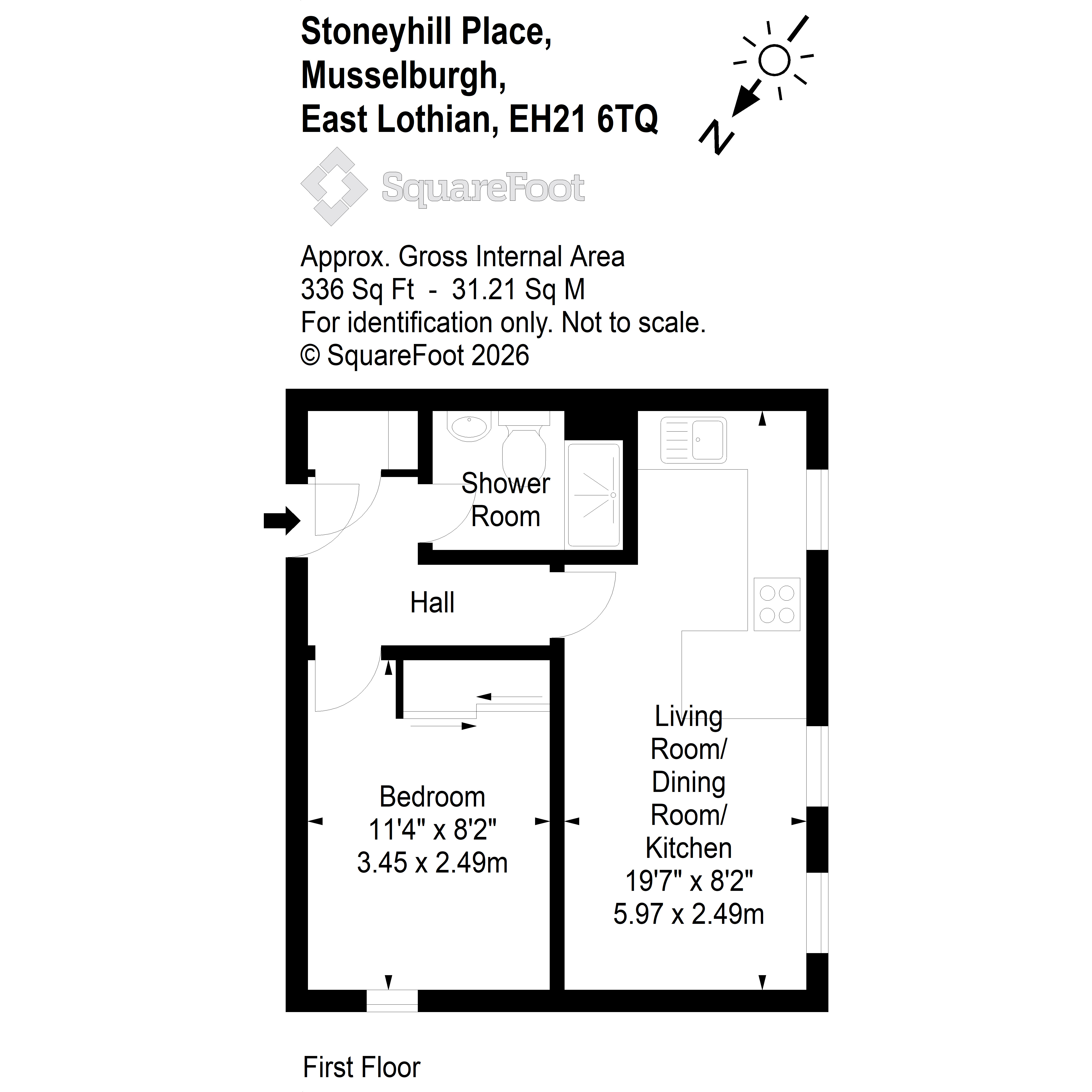6F, Stoneyhill Place, Musselburgh floorplan