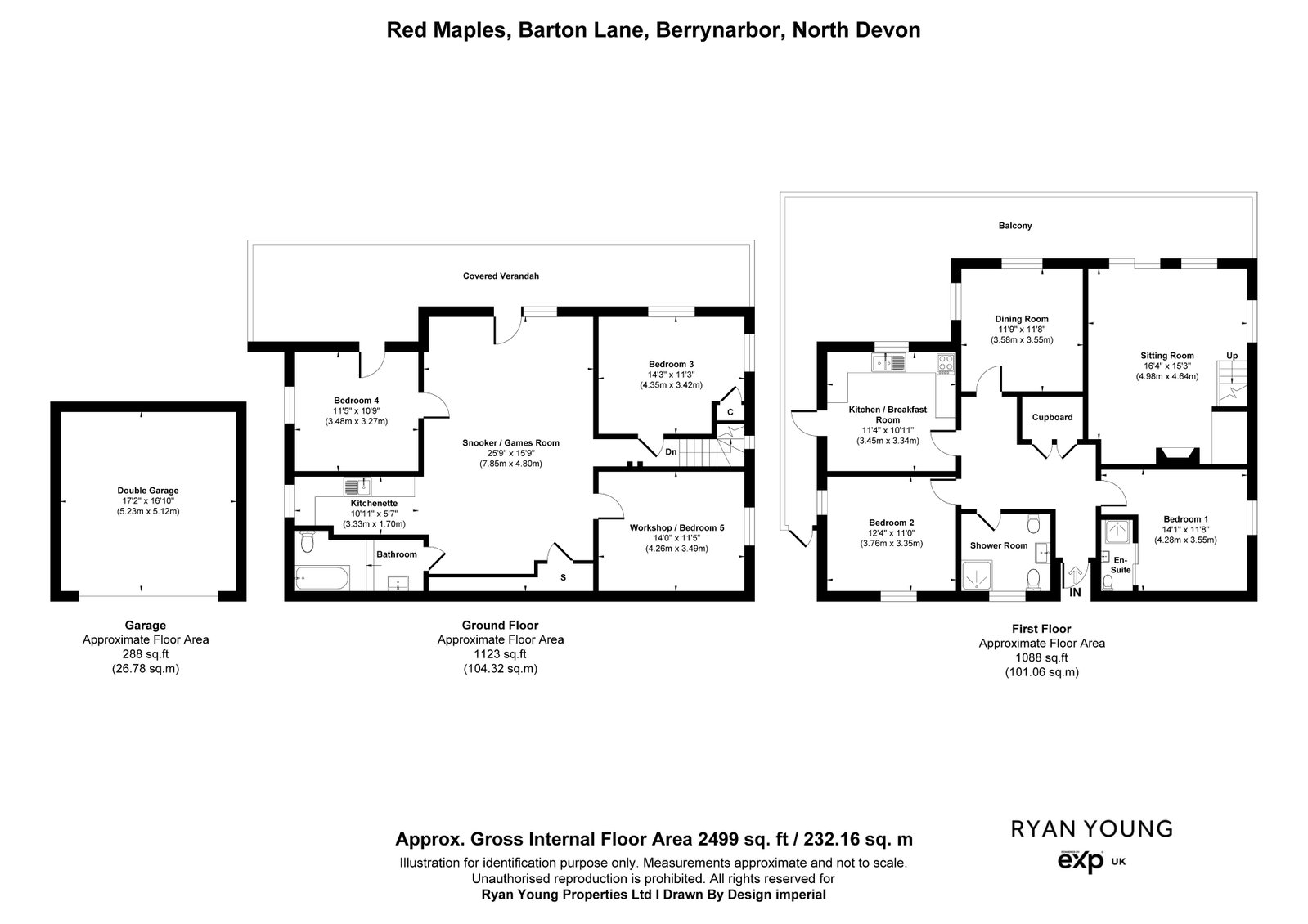 Red Maples, Barton Lane, Ilfracombe floorplan
