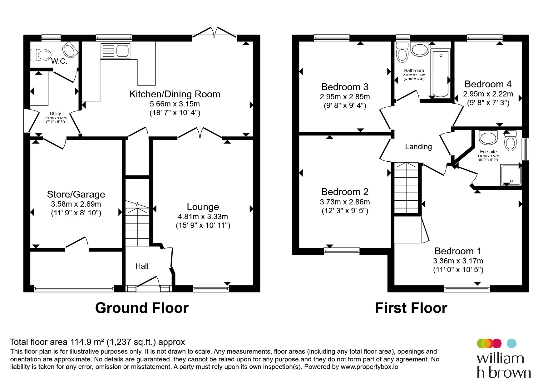 11, Hughes Way, ROTHERHAM floorplan