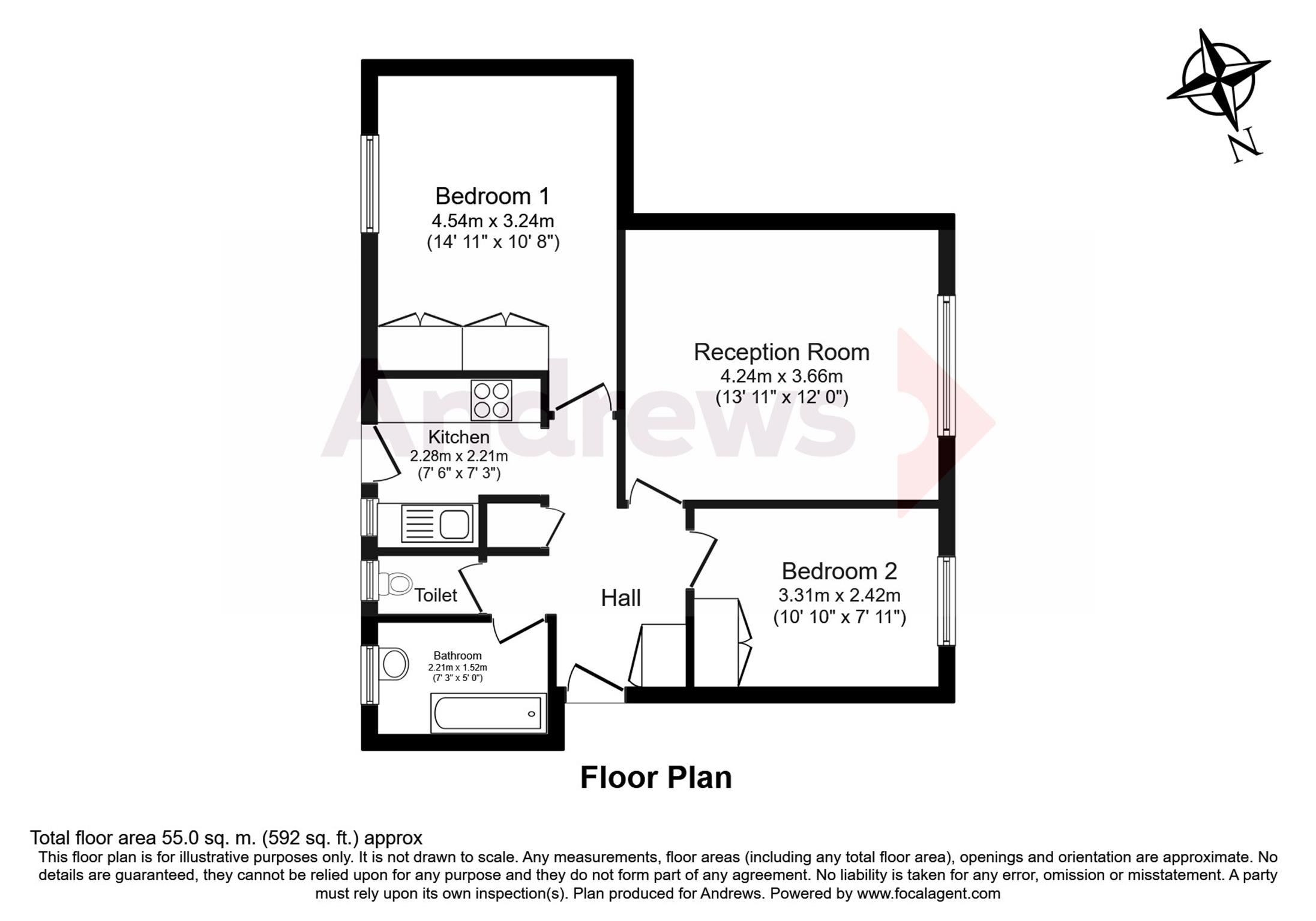 2 Bedrooms Flat for sale in Haydon Court, Haydon Close, London NW9