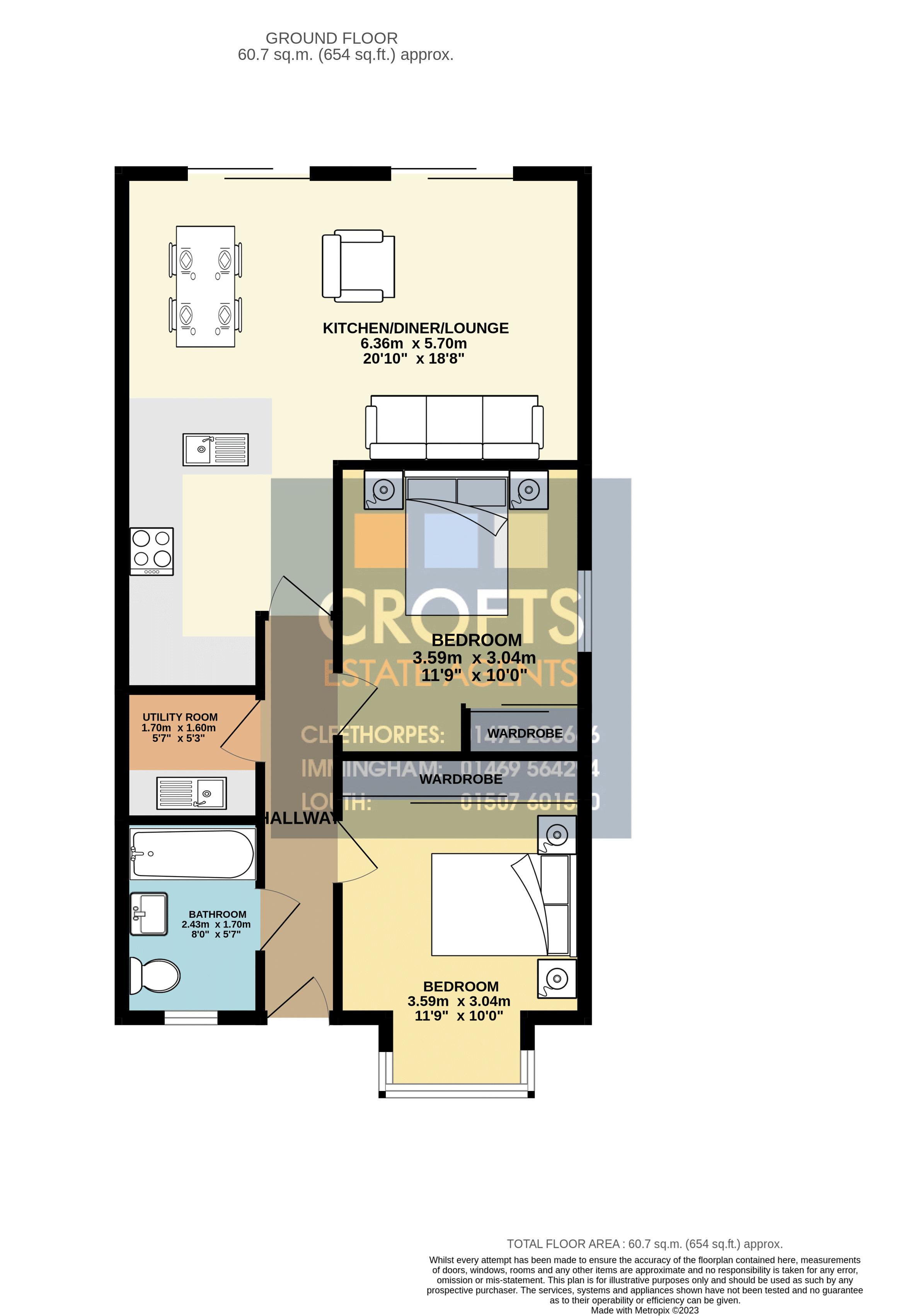 2, Kings Park Road, Grimsby floorplan