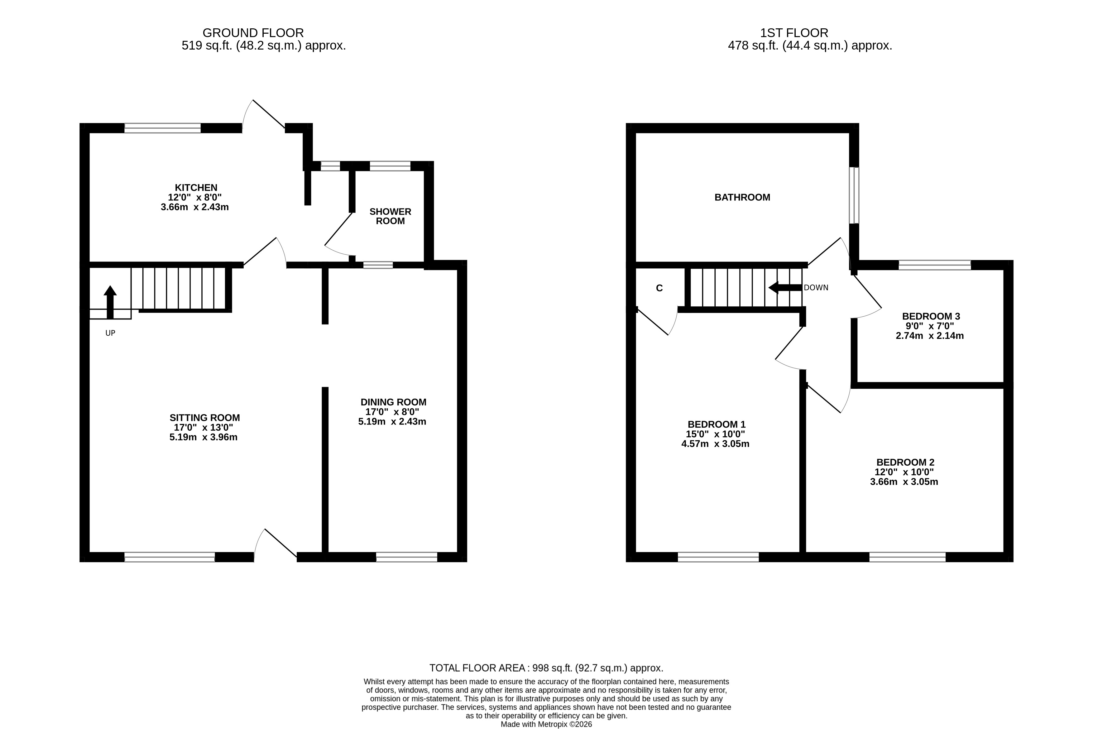 Hetton, North Yorkshire floorplan