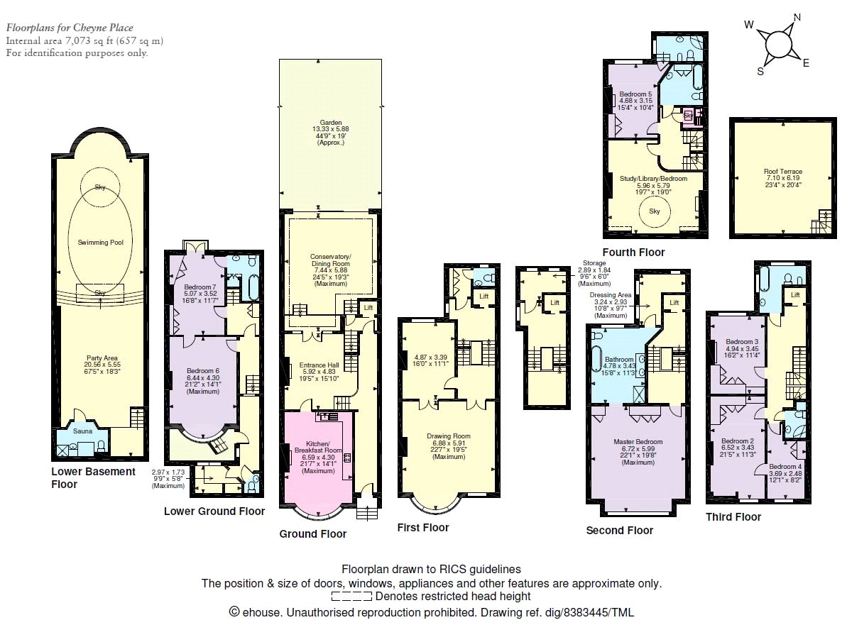 7 Bedrooms Terraced house for sale in Cheyne Place, London SW3