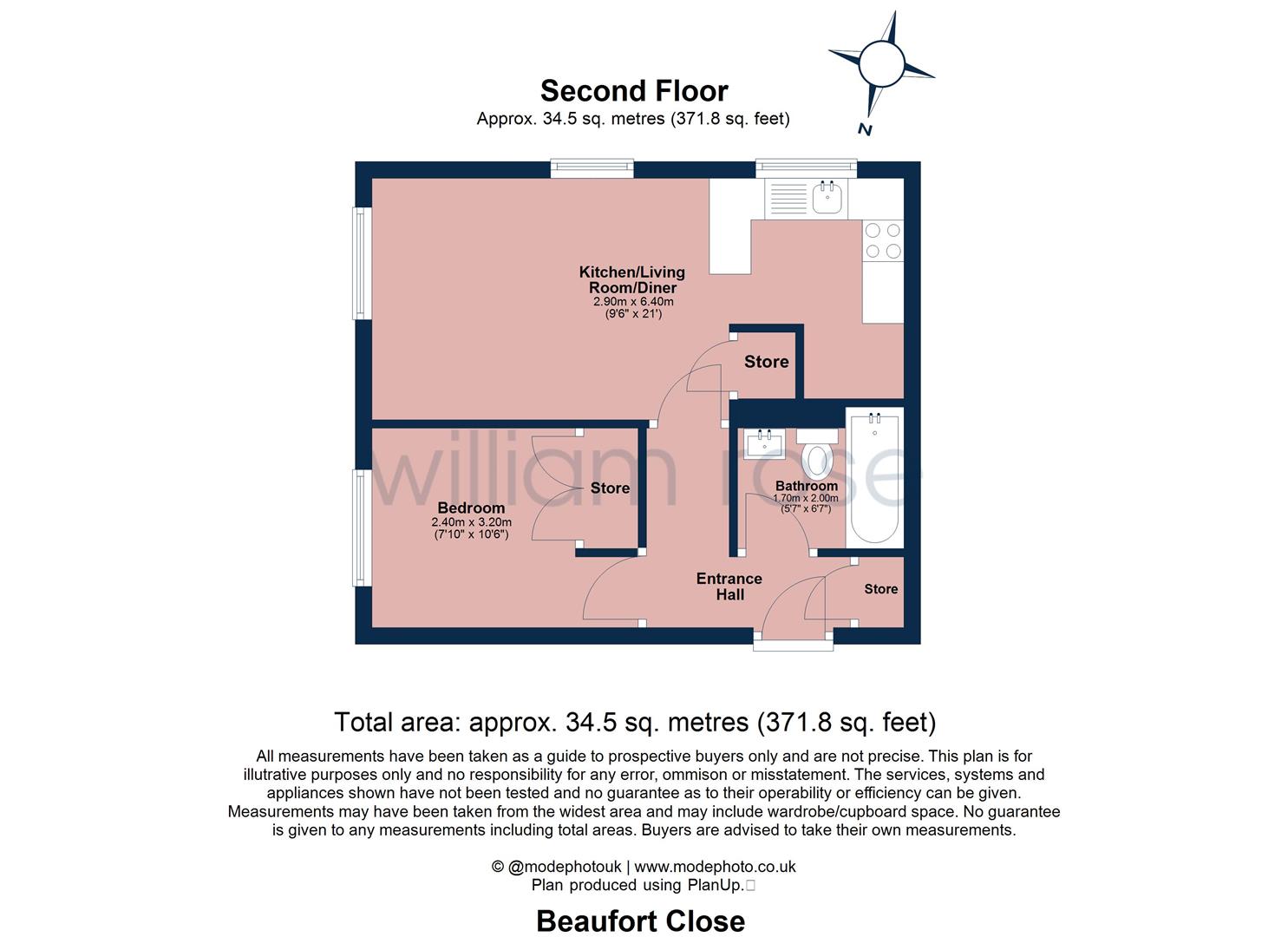 16, Beaufort Close, London floorplan