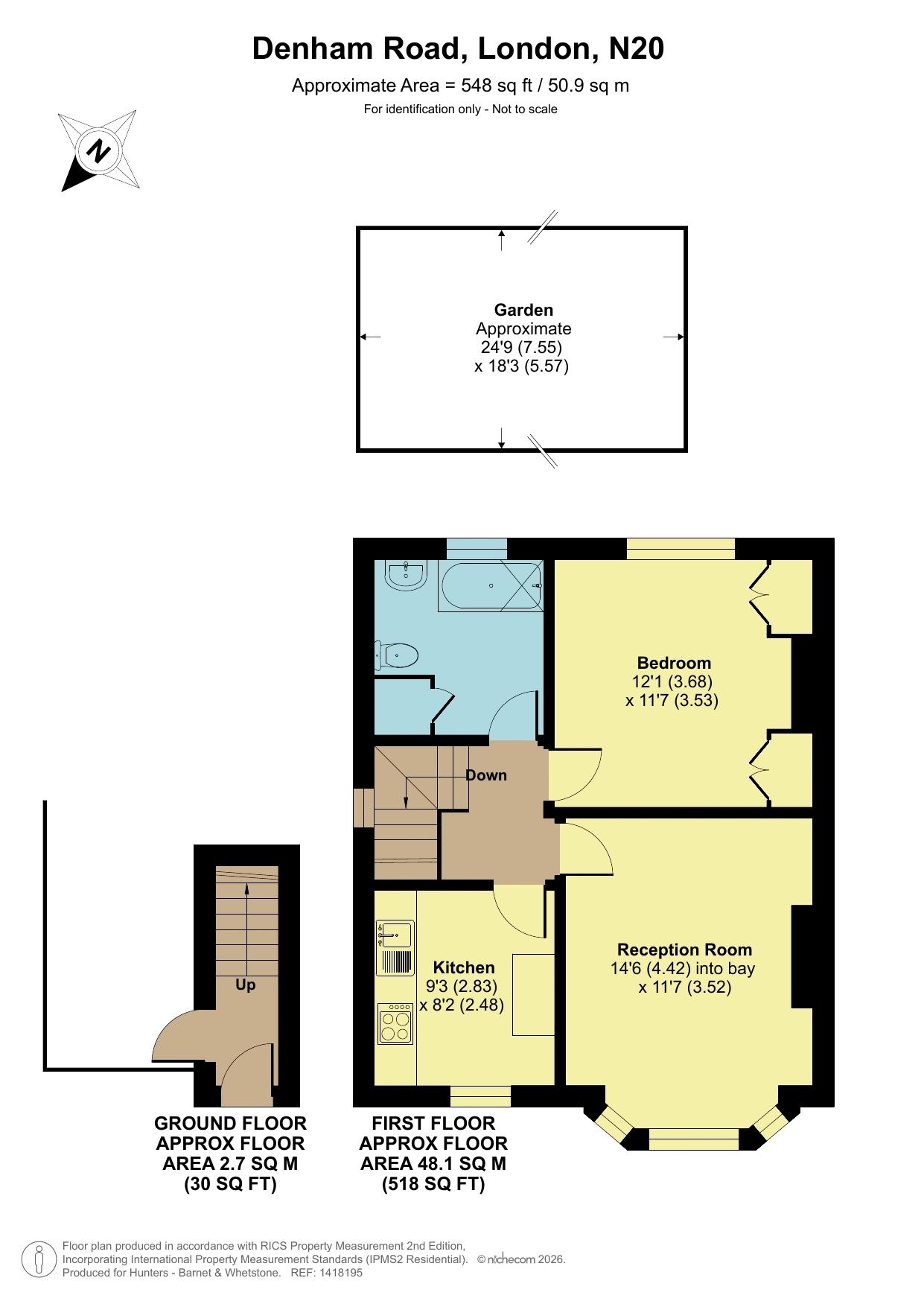 10a, Denham Road, Whetstone floorplan