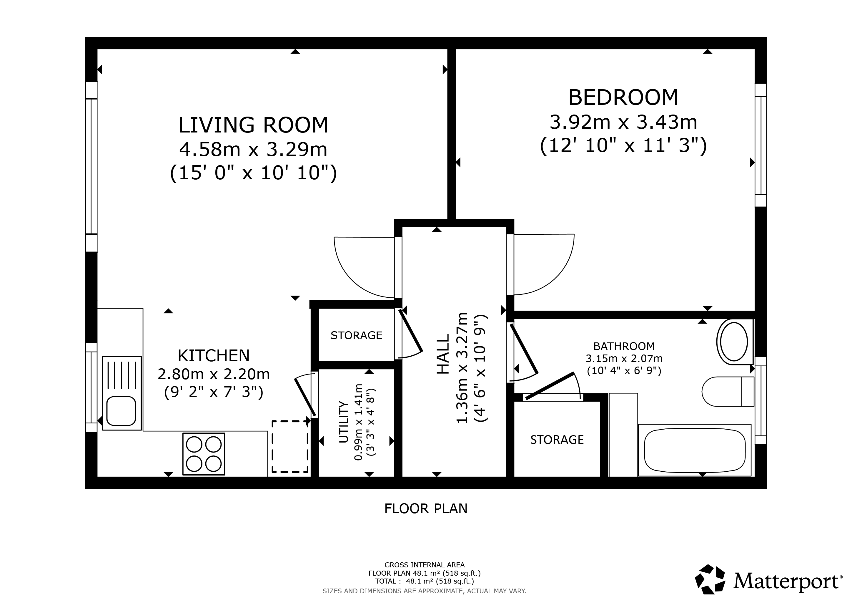 Flat 5, 70, Strathblane Road, Glasgow floorplan