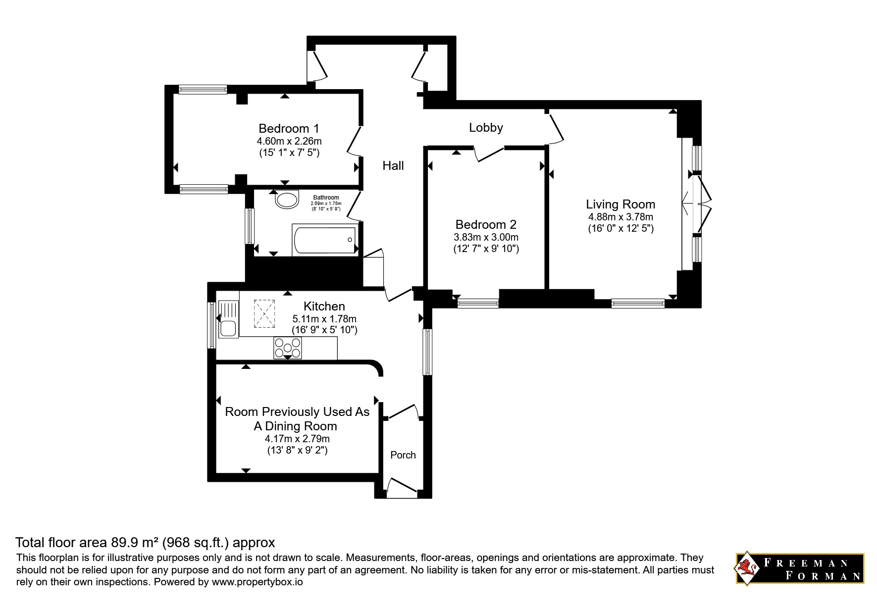 Flat B, 42, Broadwater Down, Kent floorplan
