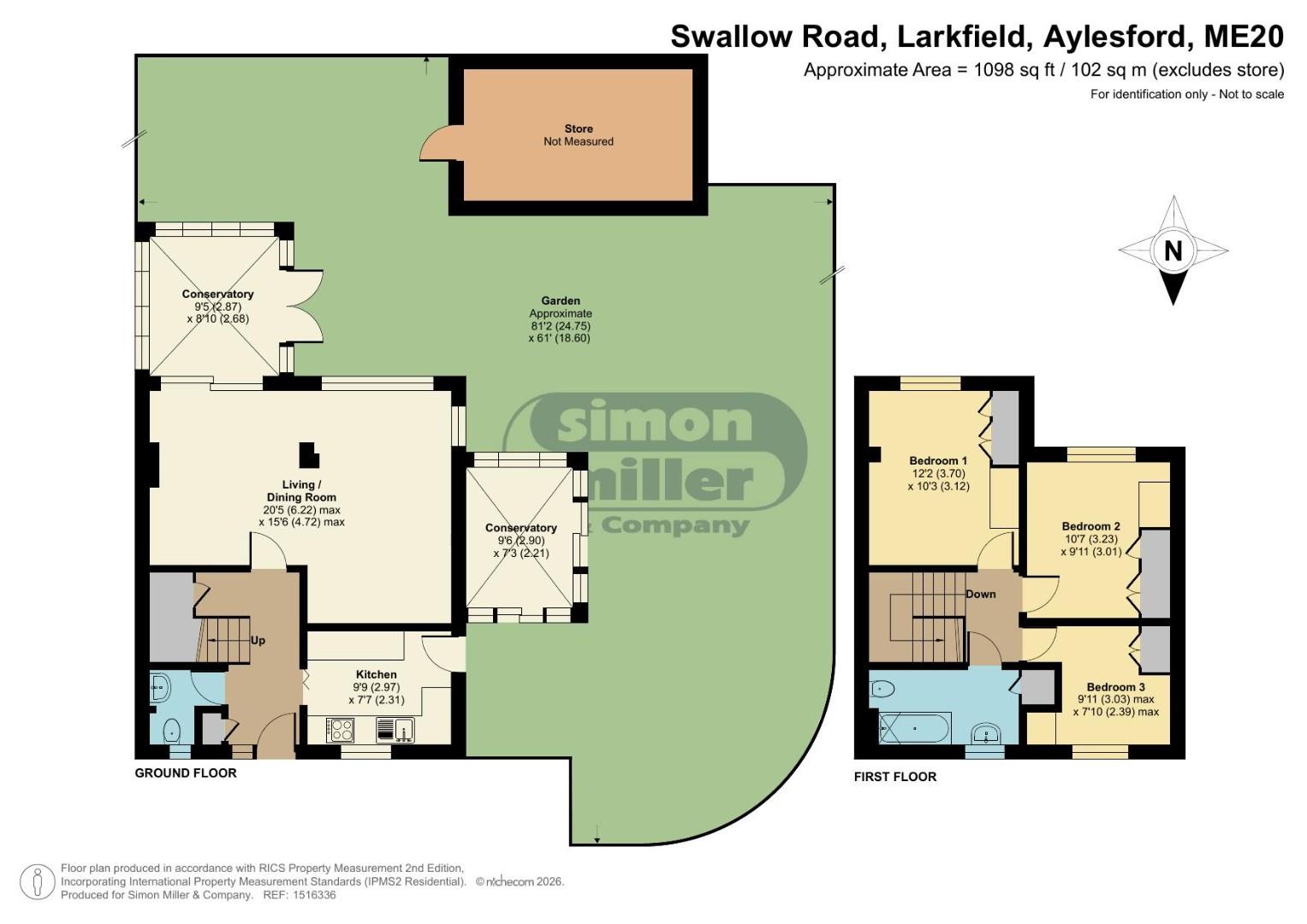 68, Swallow Road, Aylesford floorplan