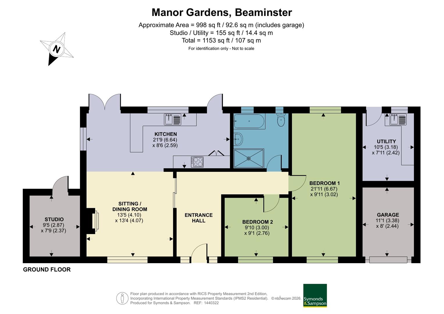 5, Manor Gardens, Dorset floorplan