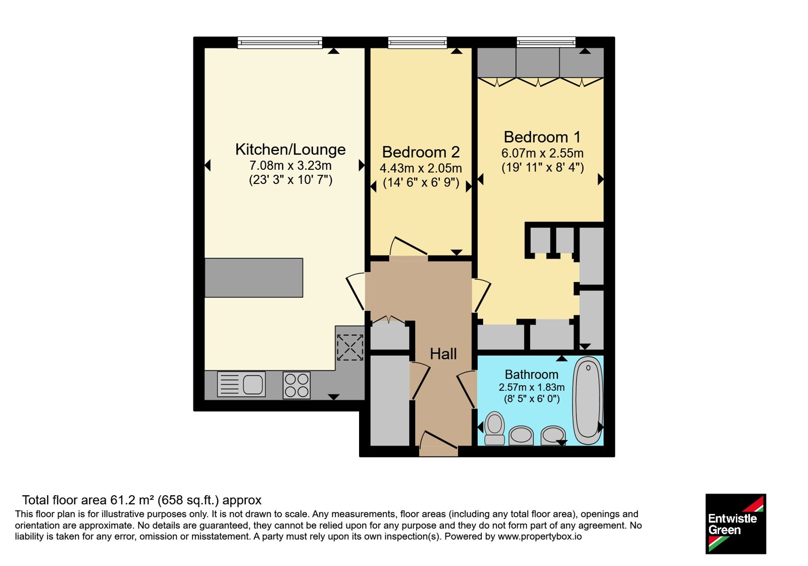 44 Pall Mall, Merseyside floorplan