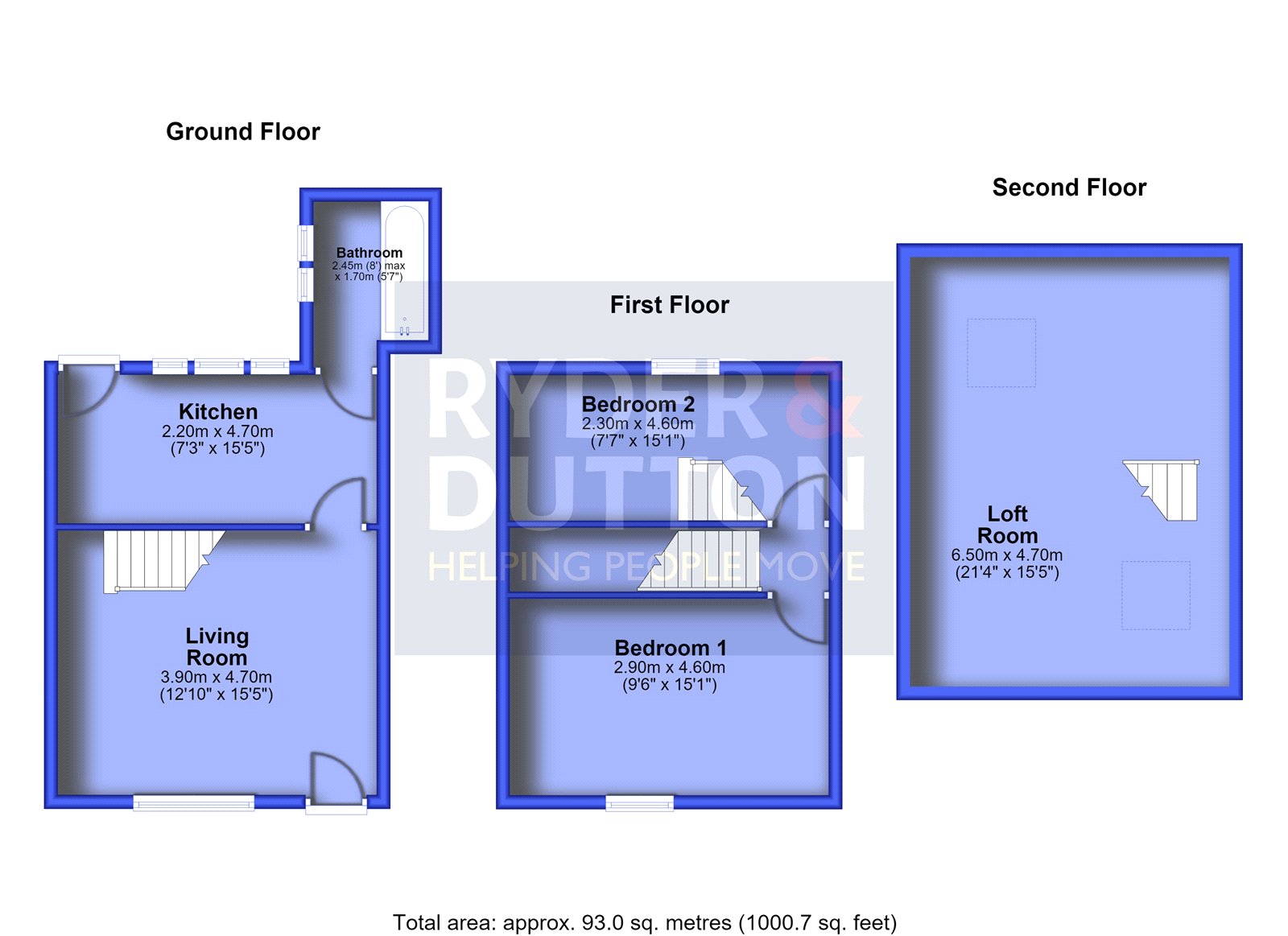 22, Wesley Street, Derbyshire floorplan