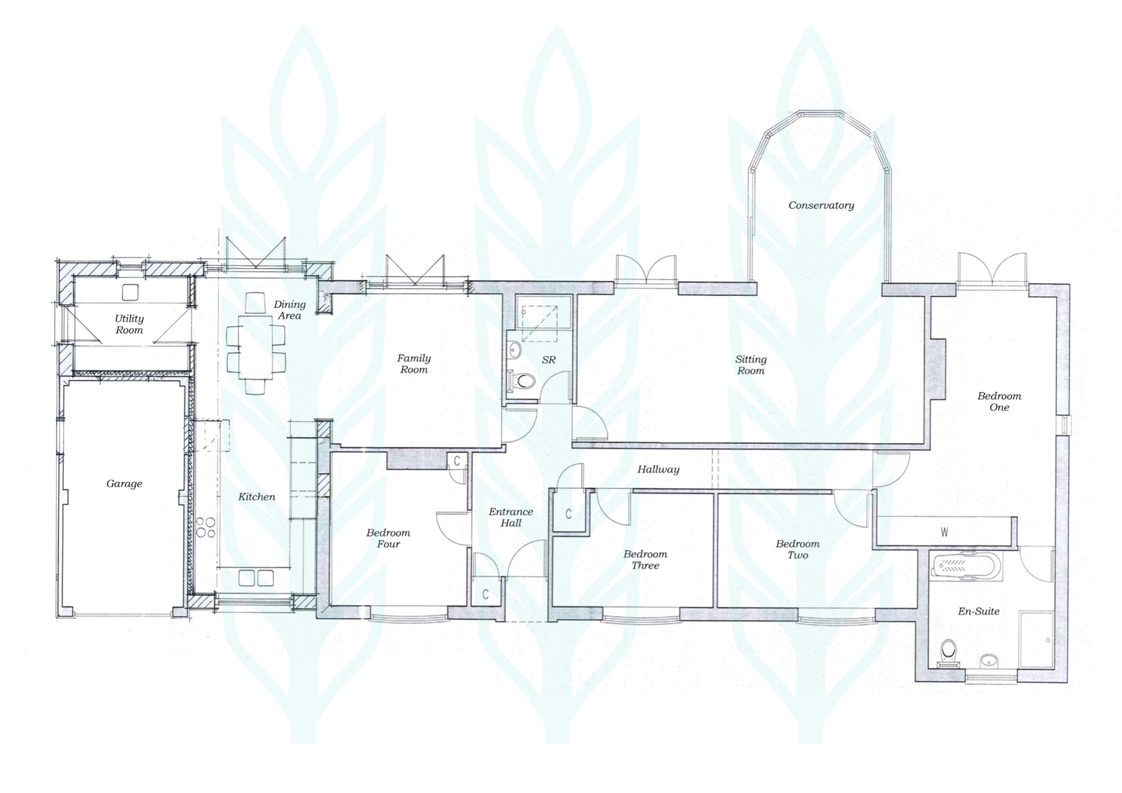 Maythorns, Whitesfield, East Bergholt floorplan