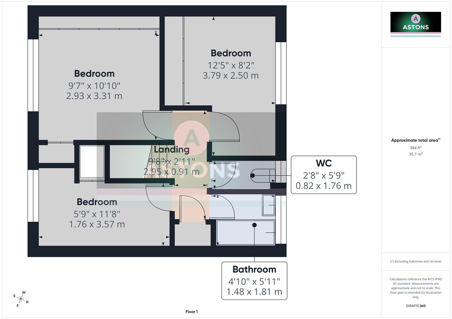 21, Constable Road, Crawley floorplan