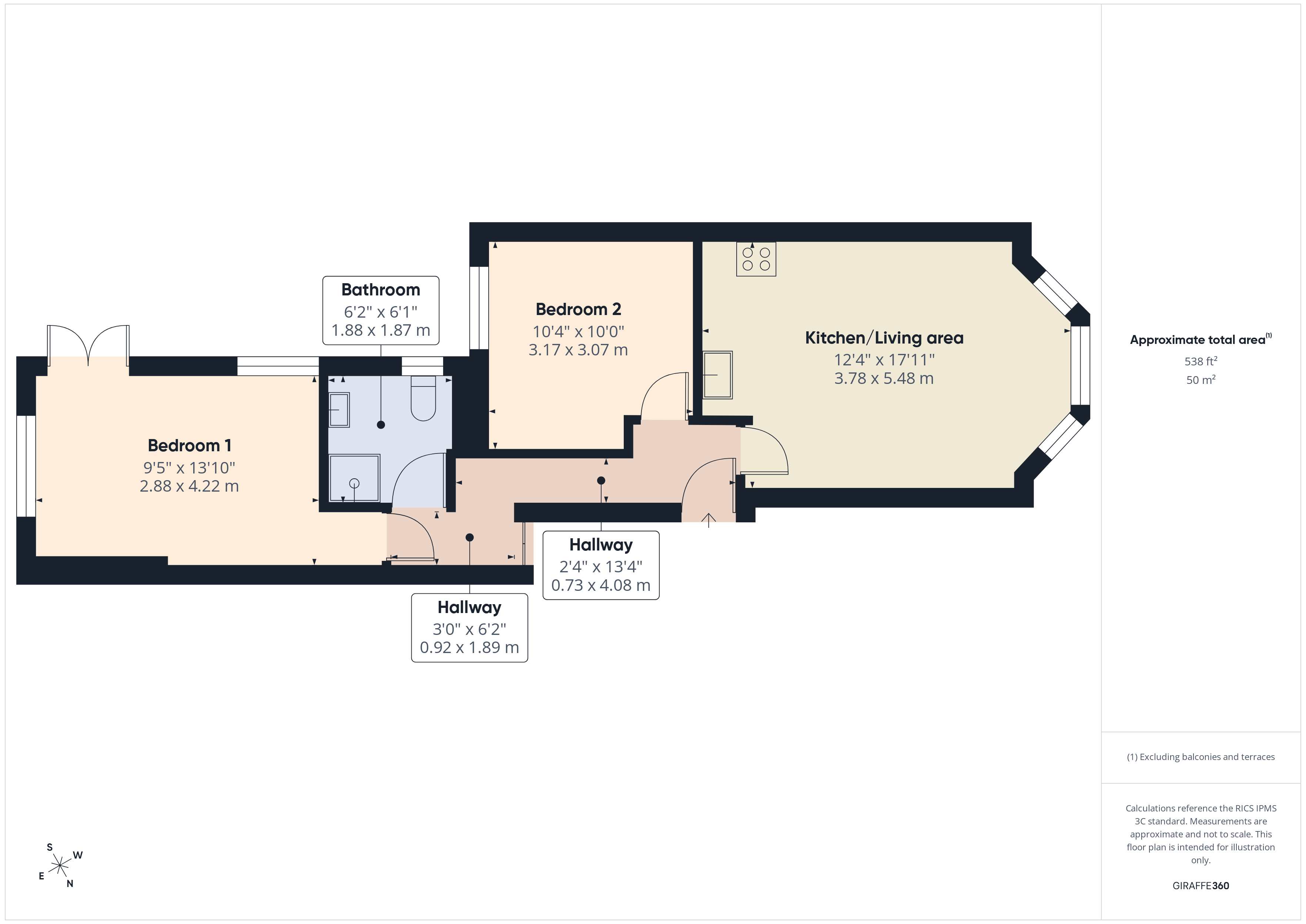 Gladstone Terrace, Brighton floorplan