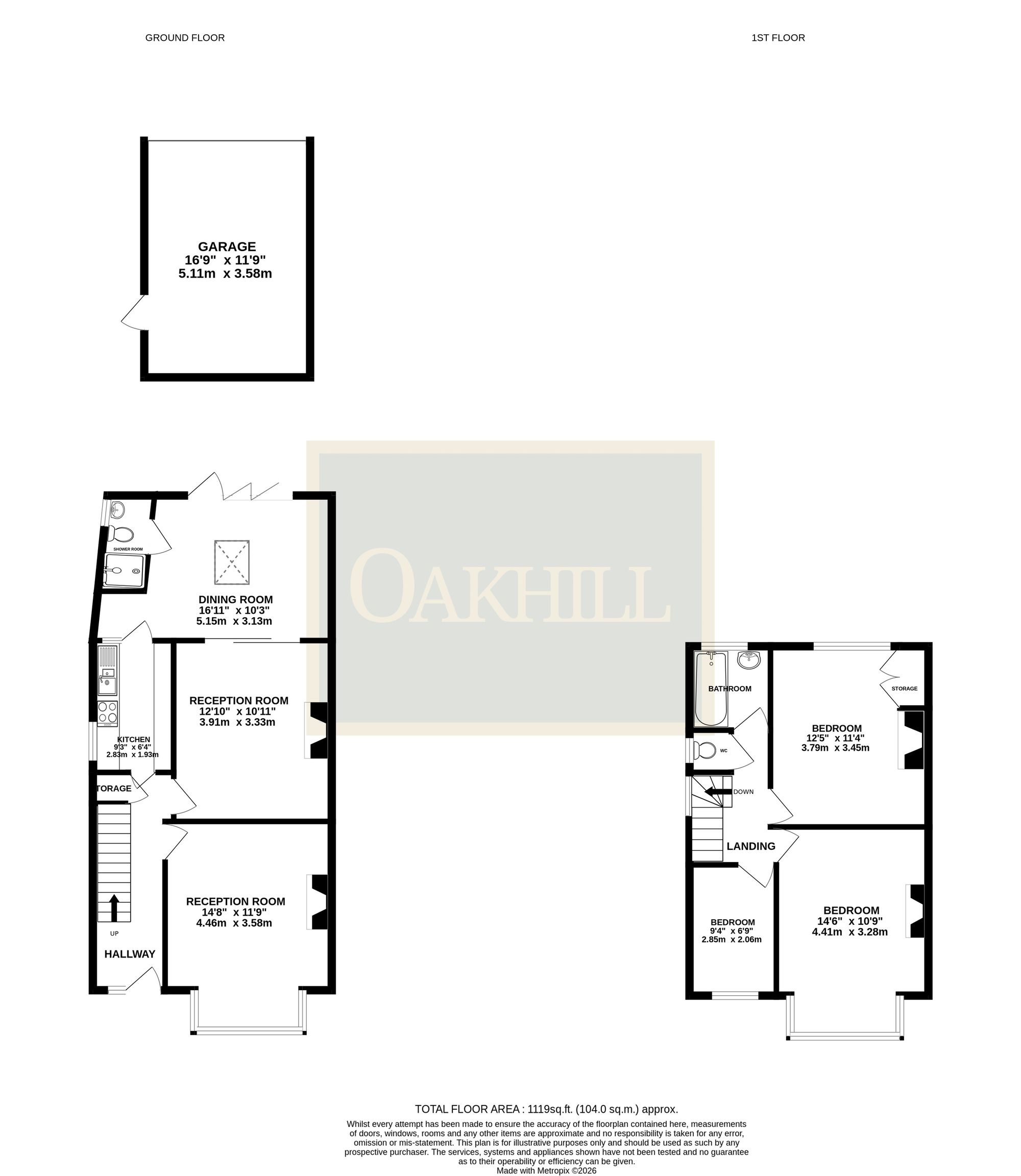 104 Woodland Gardens, Isleworth floorplan