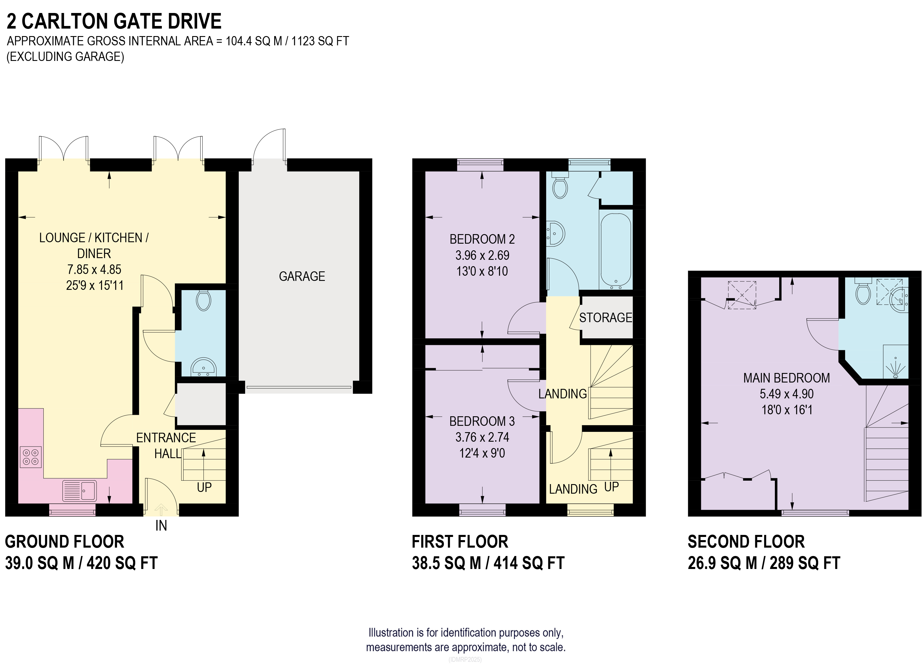 2, Carlton Gate Drive, Sheffield floorplan