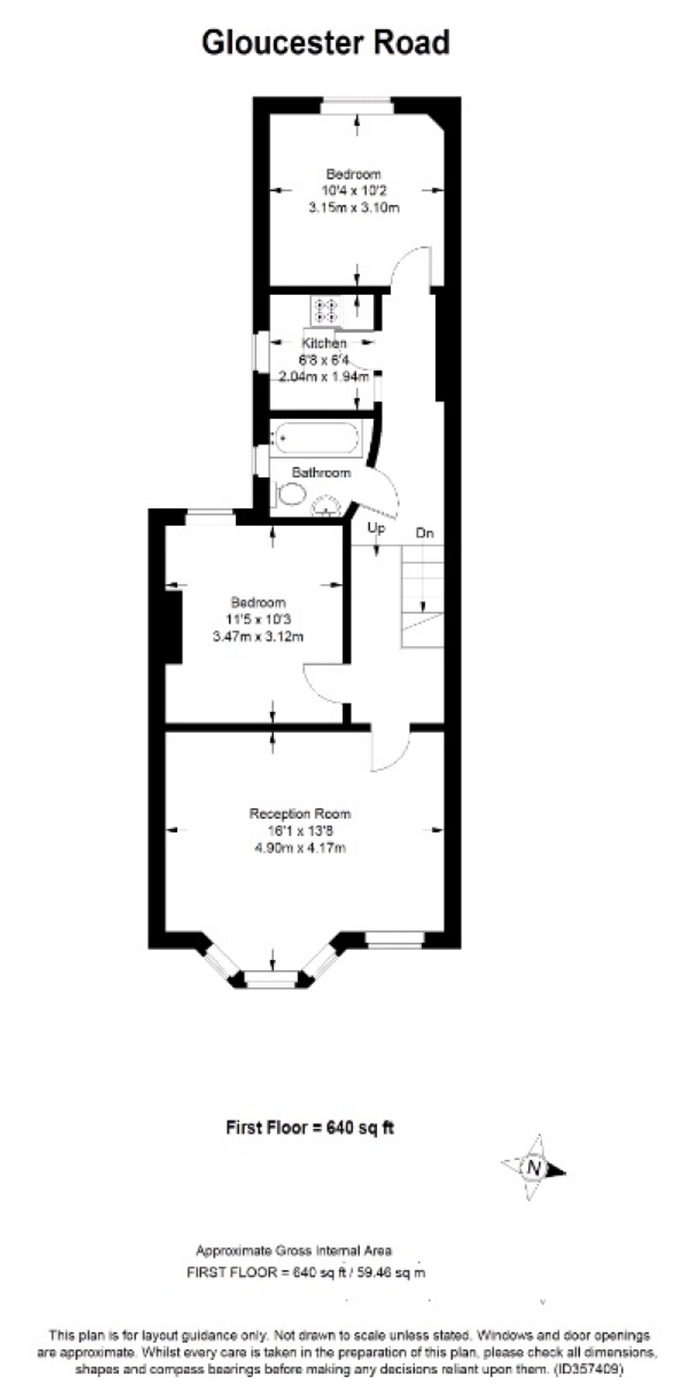 2 Bedrooms Flat for sale in Kitchener Road, London N17