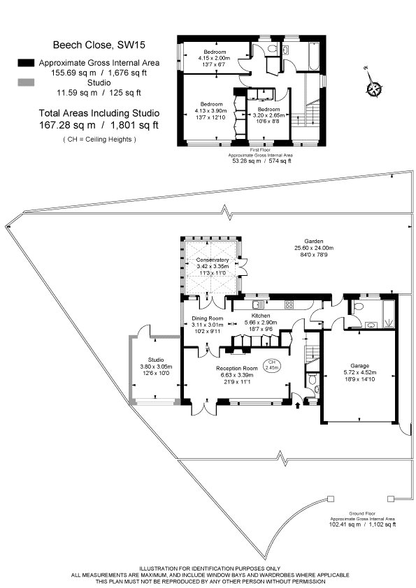 3 Bedrooms Detached house to rent in Beech Close, Roehampton, London SW15