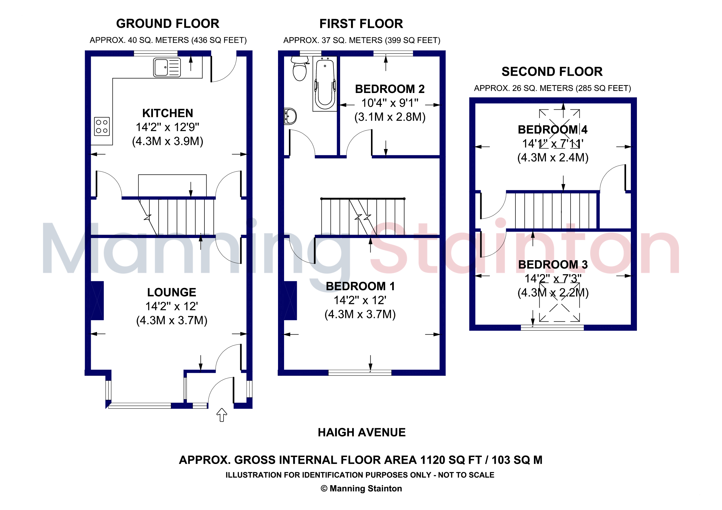 12, Haigh Avenue, Leeds floorplan