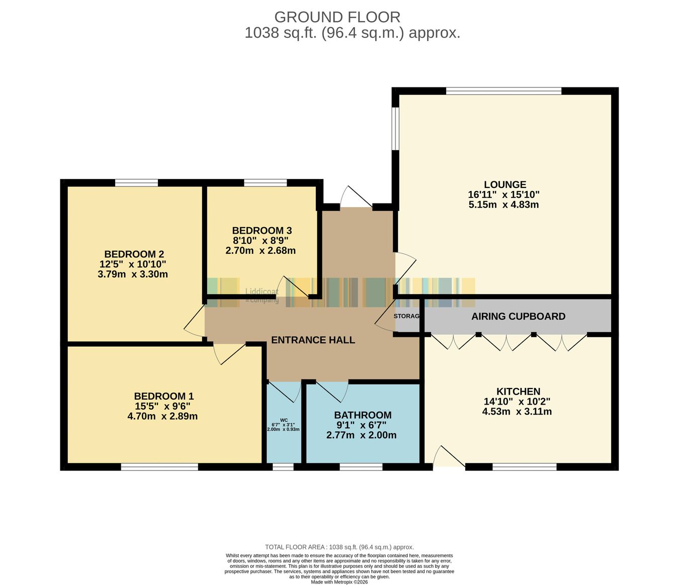 5, St Sulien, Bodmin floorplan