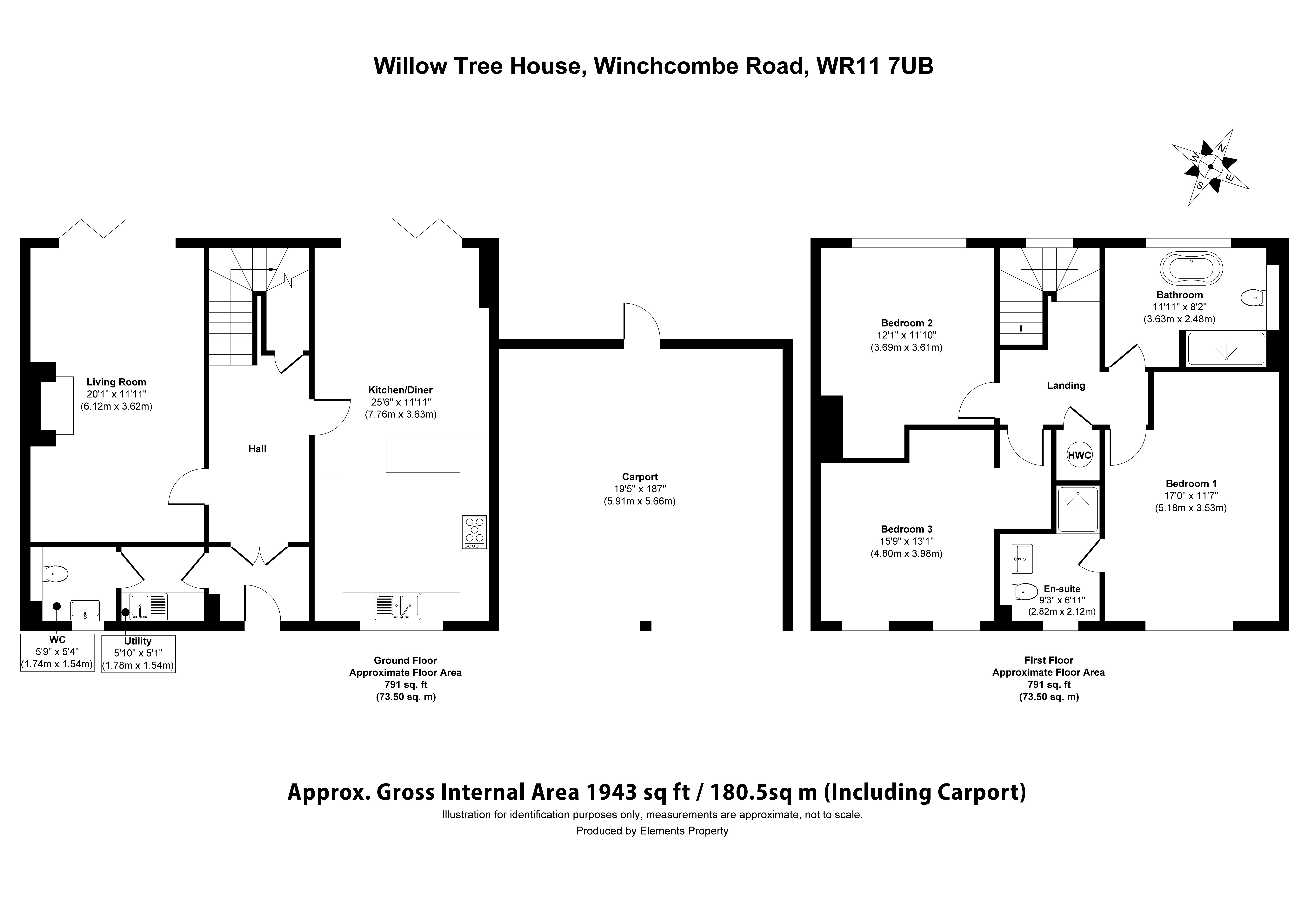 Plot 3, Willow Tree House, Winchcombe Road, Evesham floorplan