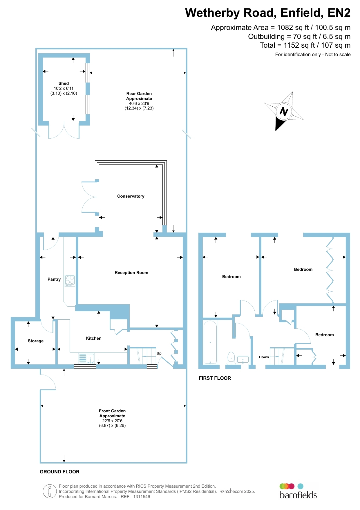 13, Wetherby Road, Enfield floorplan
