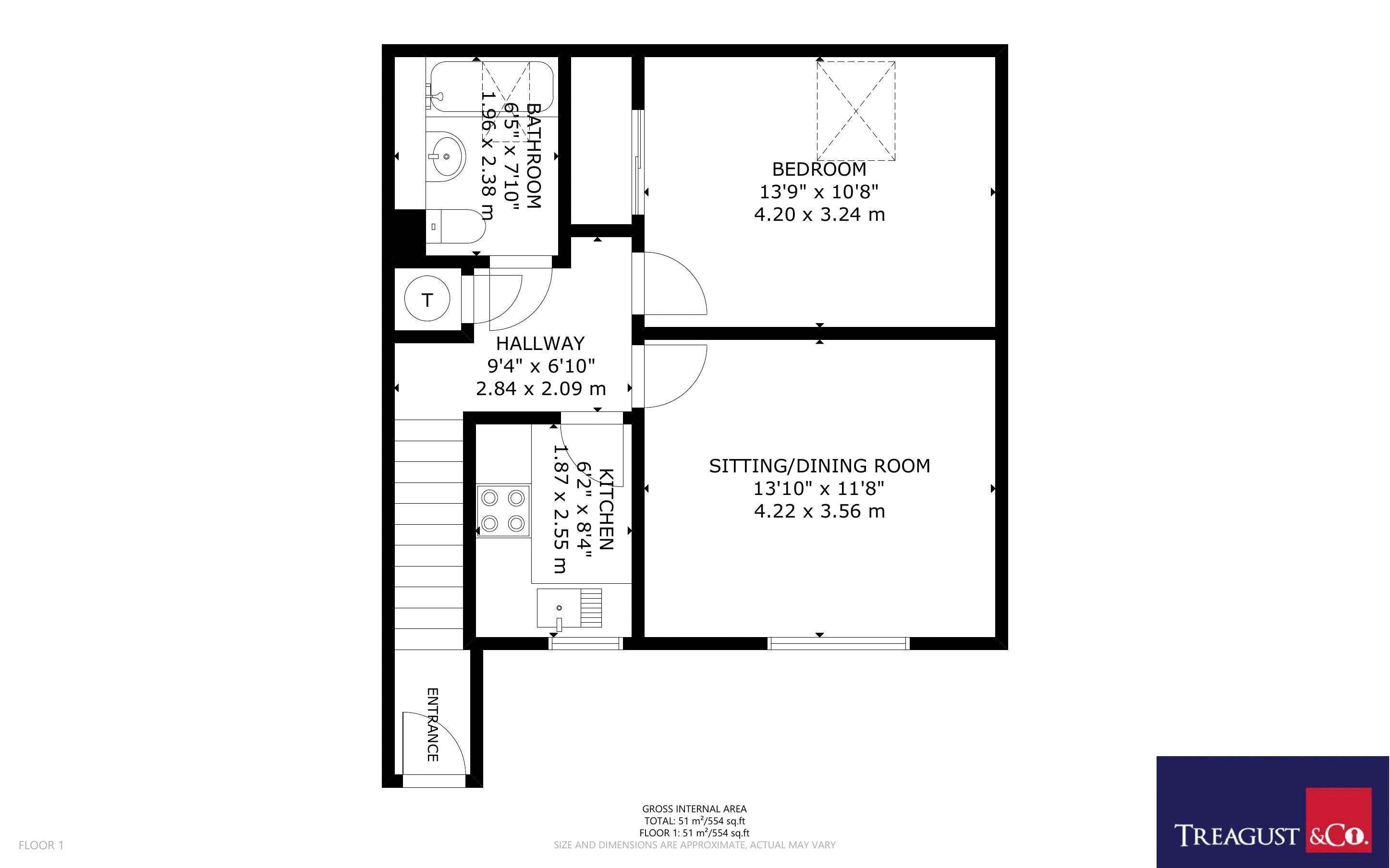 Flat 3 Merrivale Court, Stein Road, Emsworth floorplan