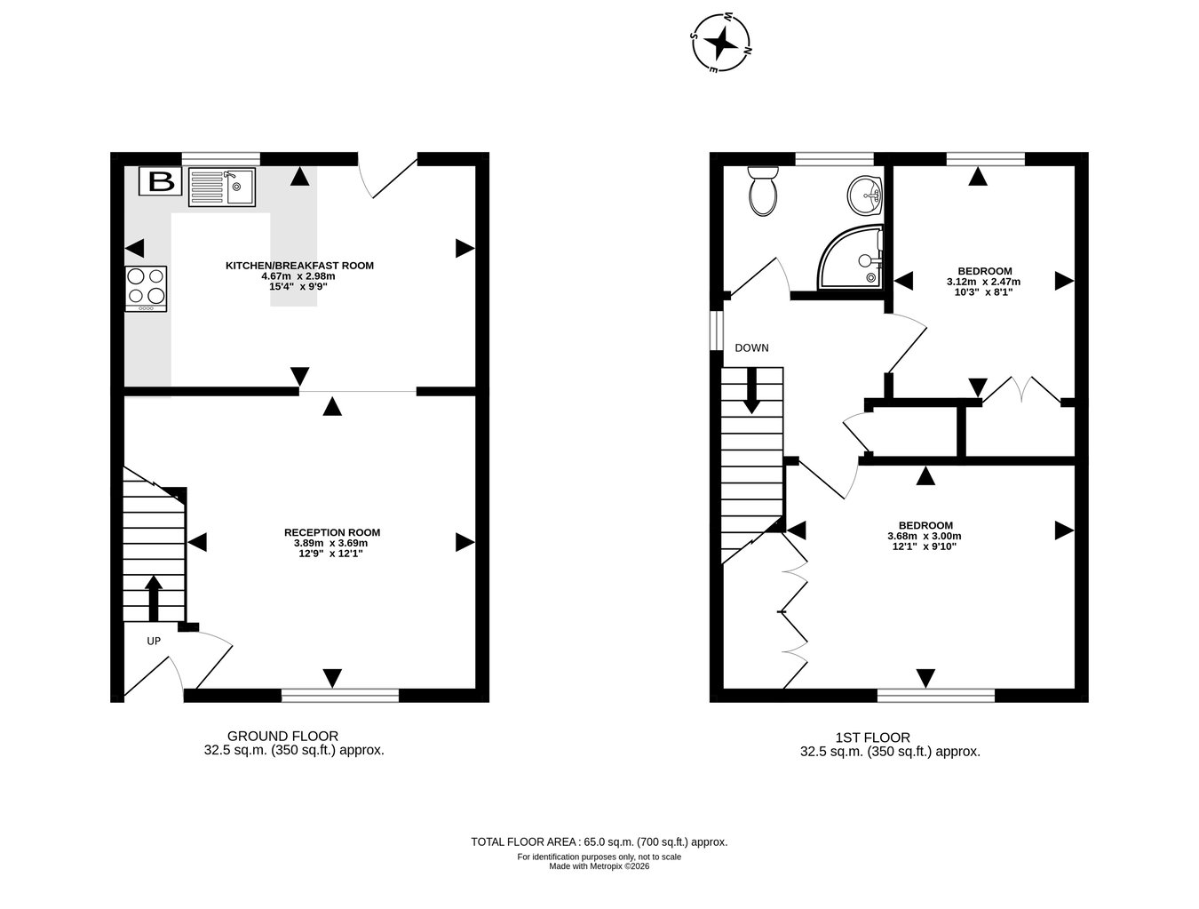 10, Maes Cottage Estate, Rhayader floorplan