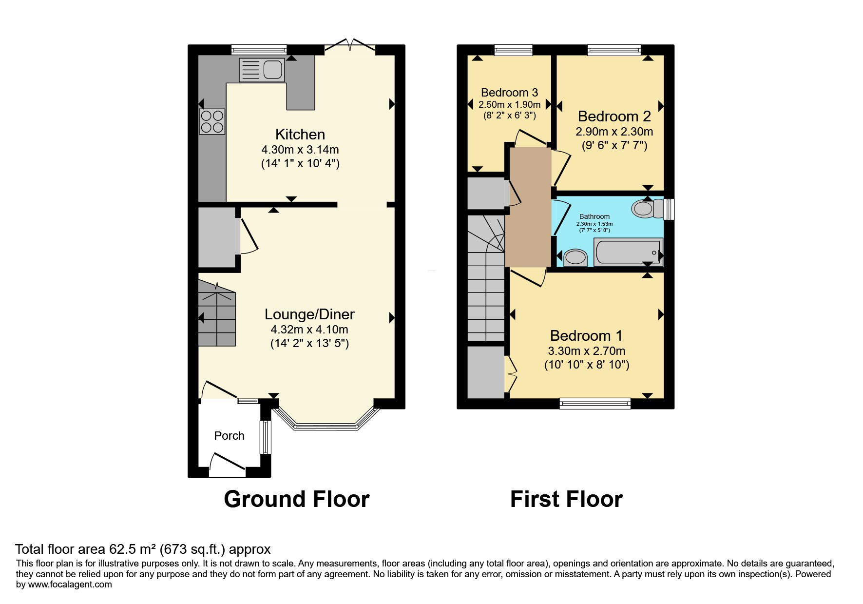 3, Rodwell Close, Treeton, Rotherham floorplan