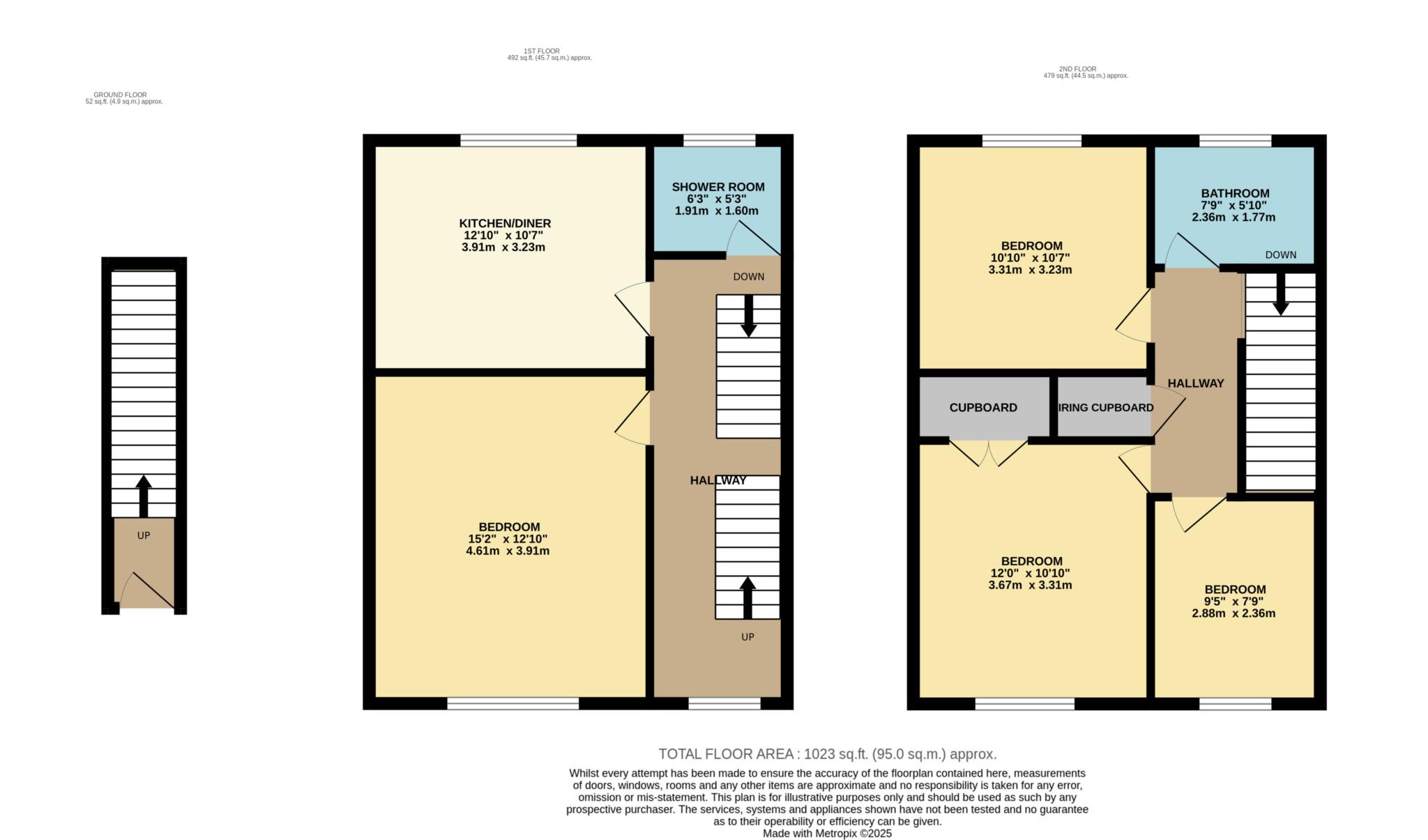 Flat 3 Nelson Terrace, London Road, Reading floorplan